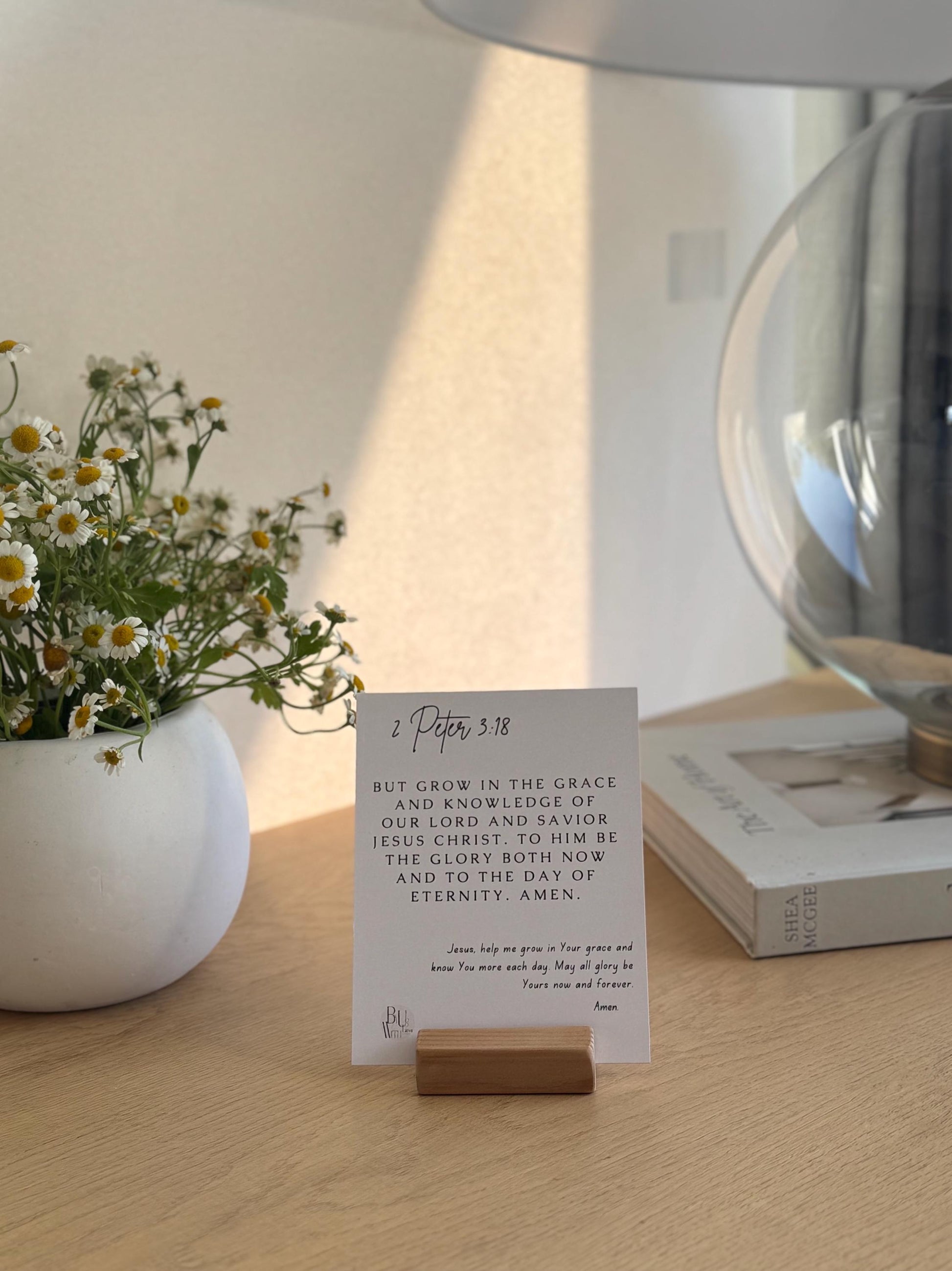 Bible Verse Cards – 12 Neutral Scripture Memory Cards with Prayer