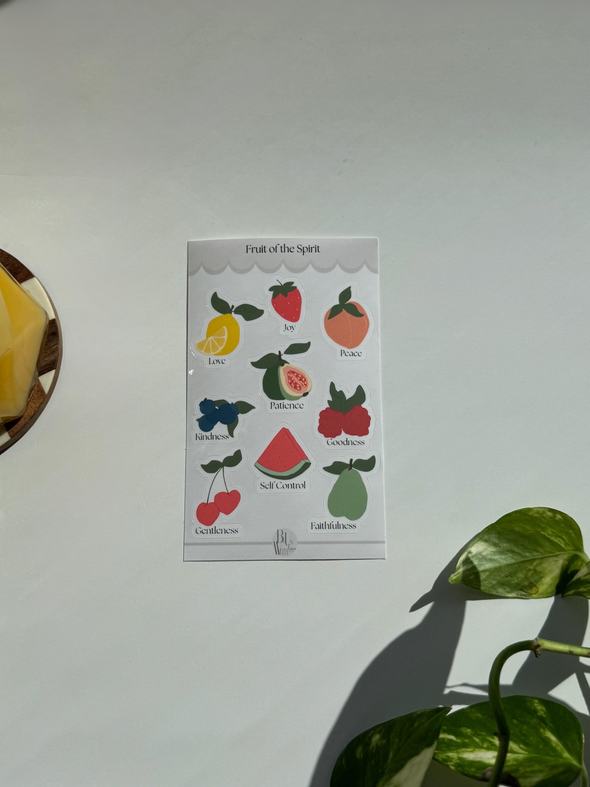 Fruits of the Spirit Sticker Sheet – Faith-Inspired Christian Stickers