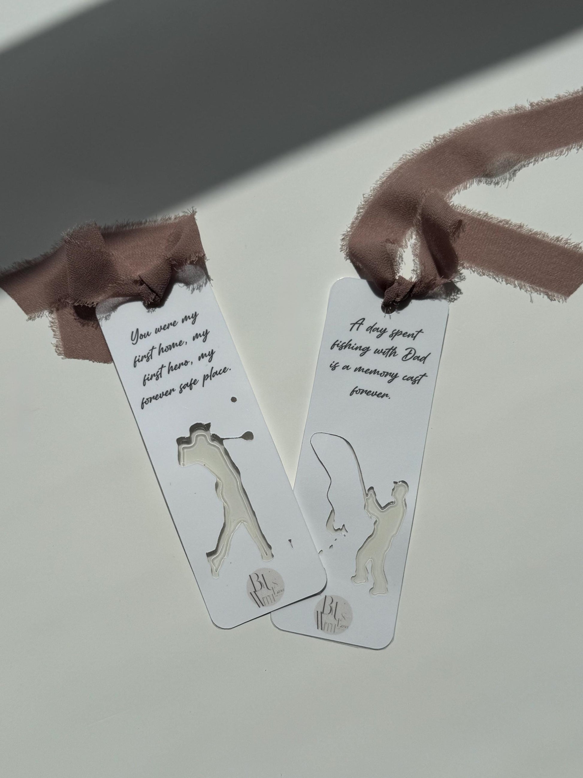 Custom Bookmark Golfing or Fishing Cutout For Him