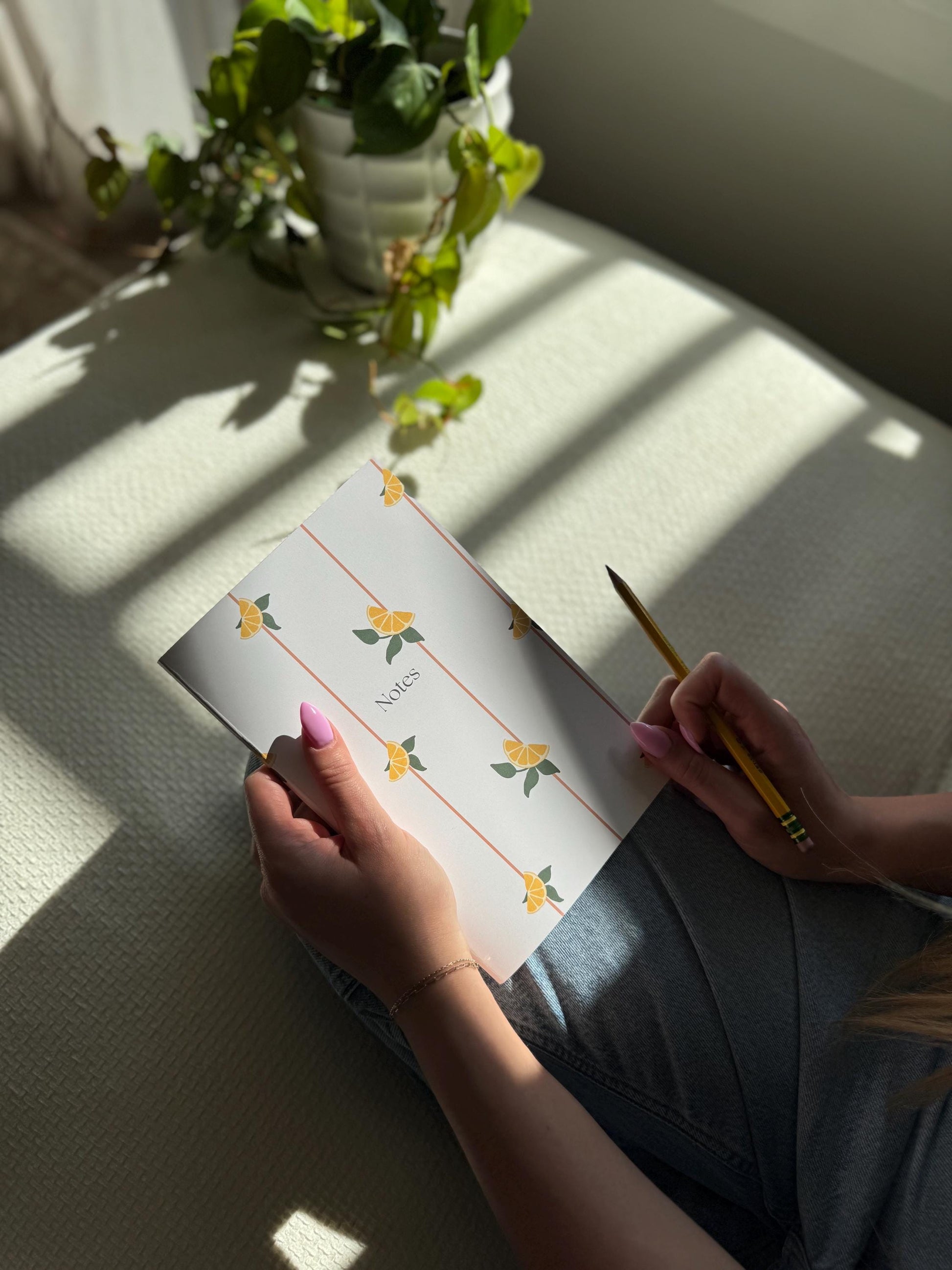Lemon - Lined A5 Notebook