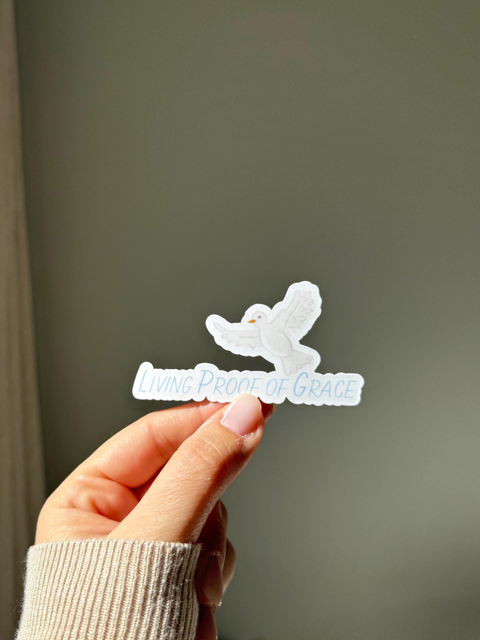 Living Proof of Grace - Sticker