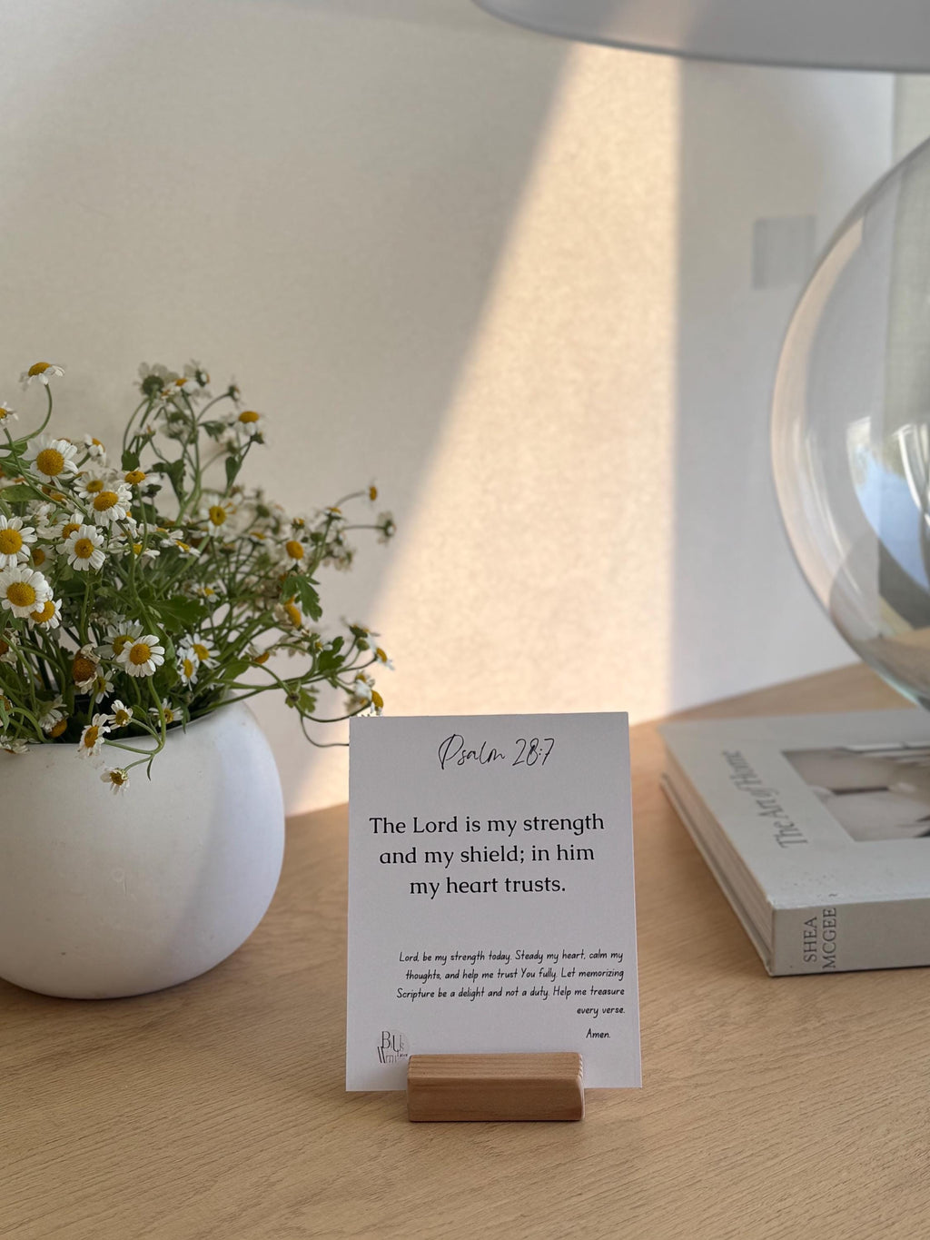 Bible Verse Cards – 12 Neutral Scripture Memory Cards with Prayer