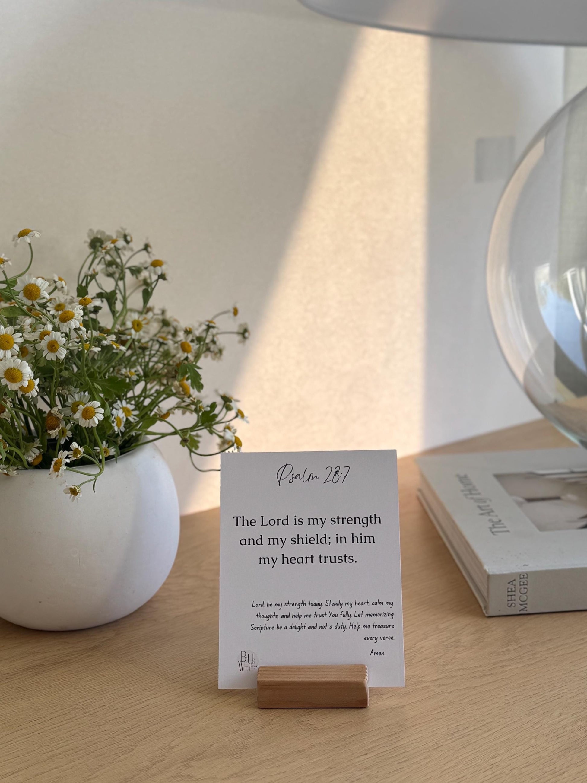 Bible Verse Cards – 12 Neutral Scripture Memory Cards with Prayer