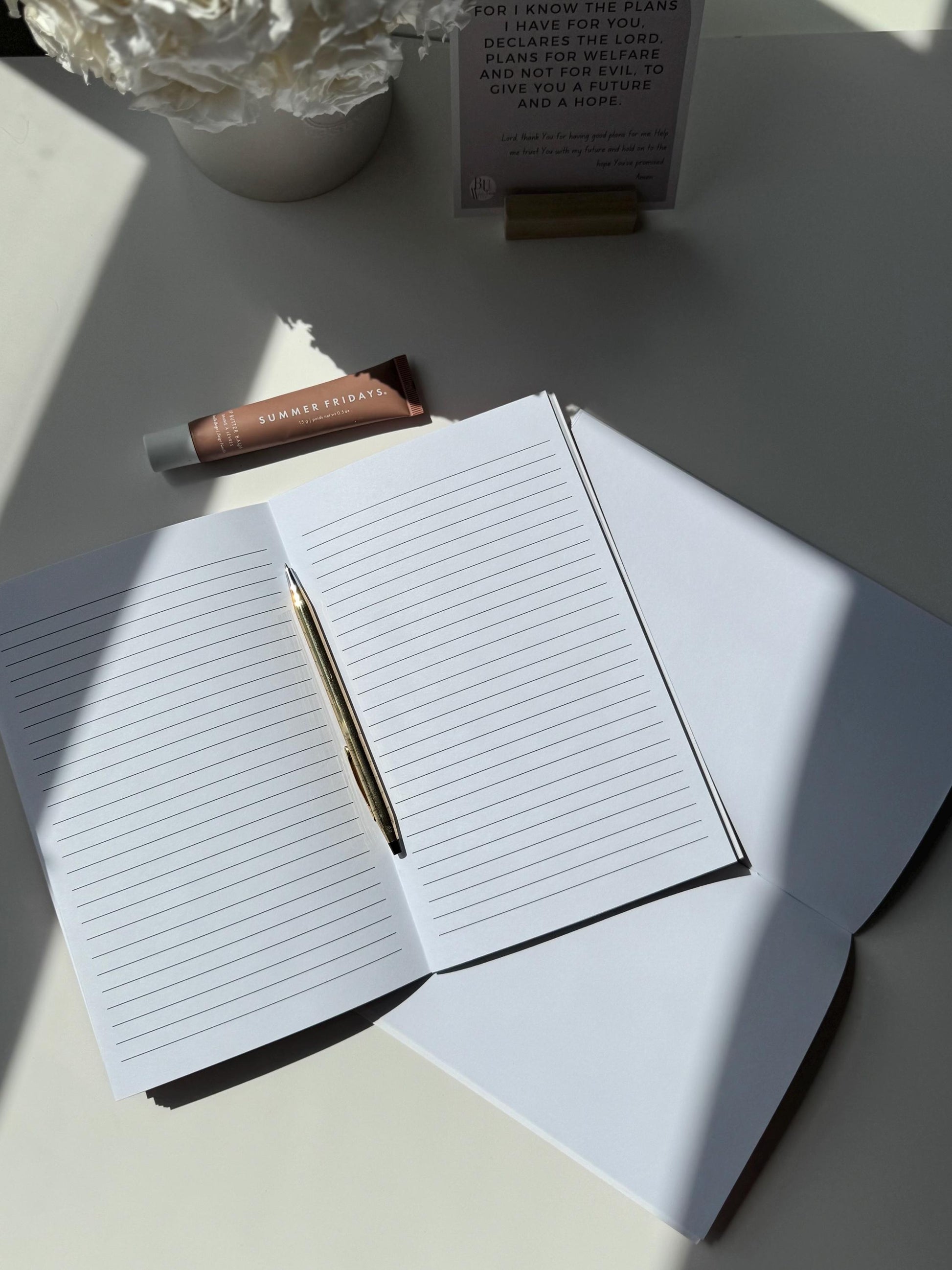 Pinks Striped Notebook & Sketchbook