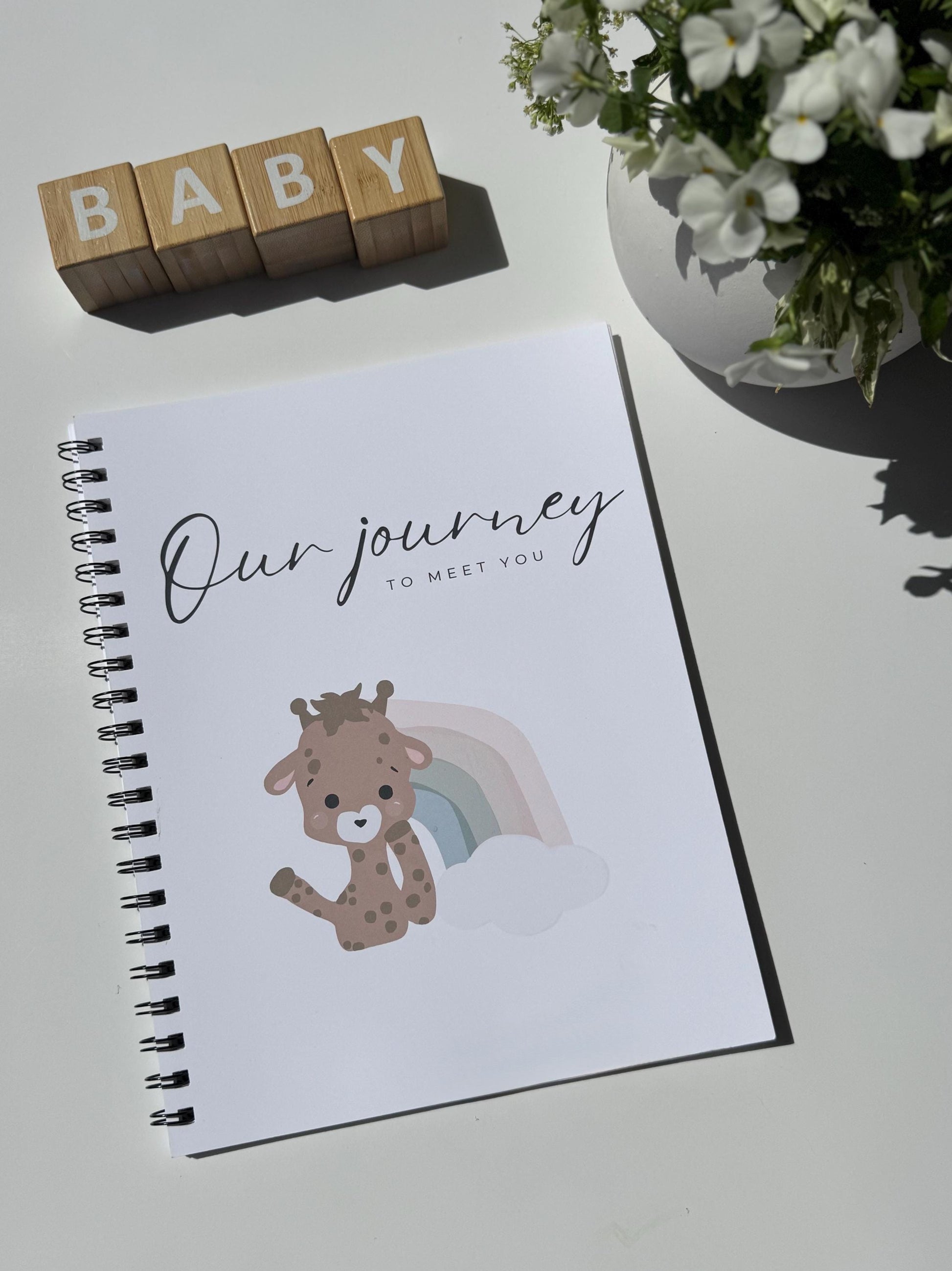 Giraffe Rainbow - Pregnancy Journal