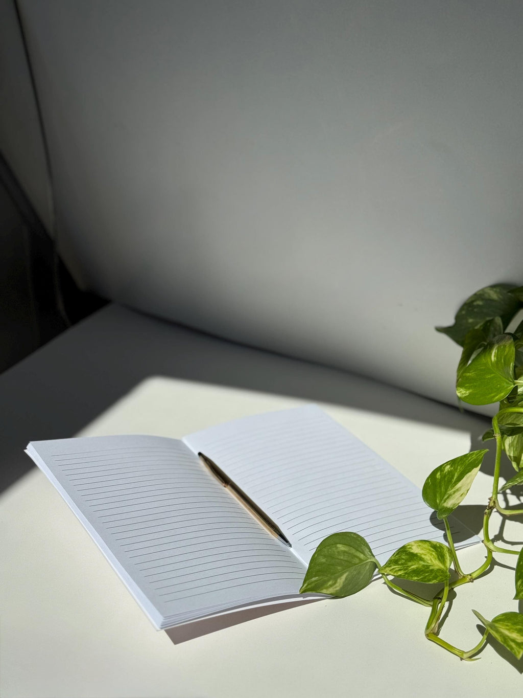 Classic Blue Striped Notebook – Calm, Minimal, and Ready for Your Thoughts