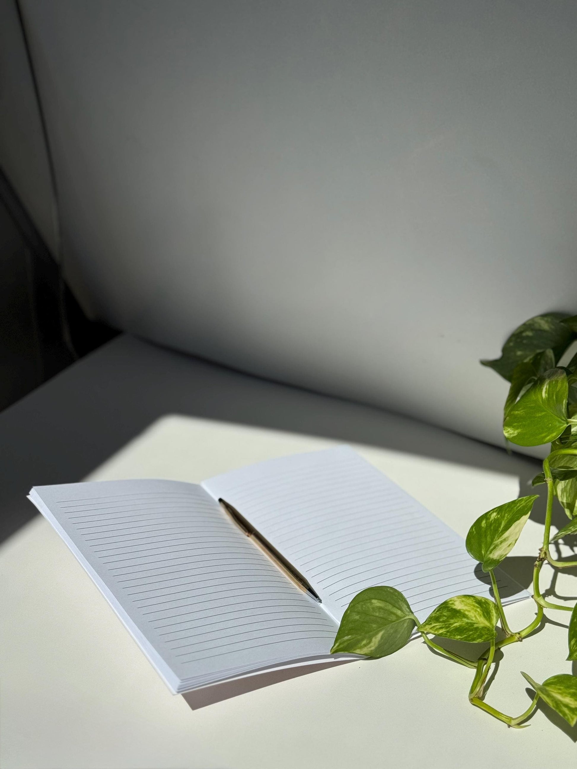Classic Blue Striped Notebook – Calm, Minimal, and Ready for Your Thoughts