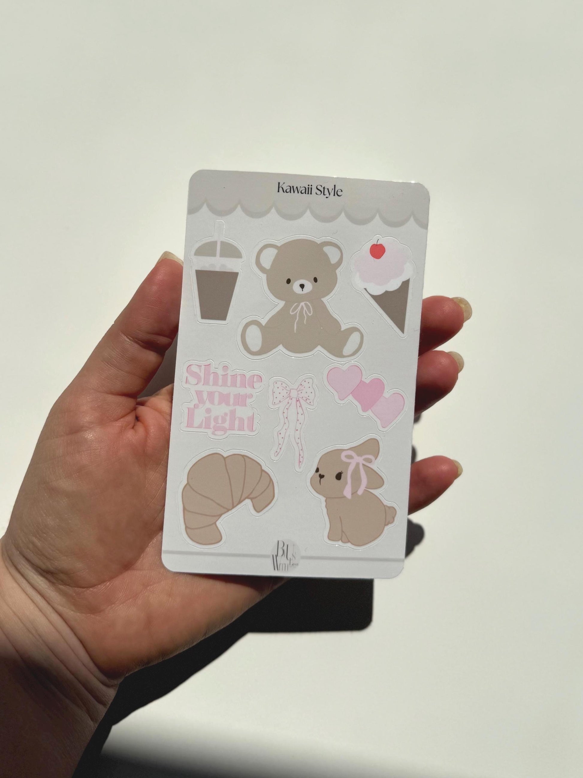 Kawaii Sticker Sheet for Teen Girls – Perfect for Journaling, Scrapbooking & Decorating!