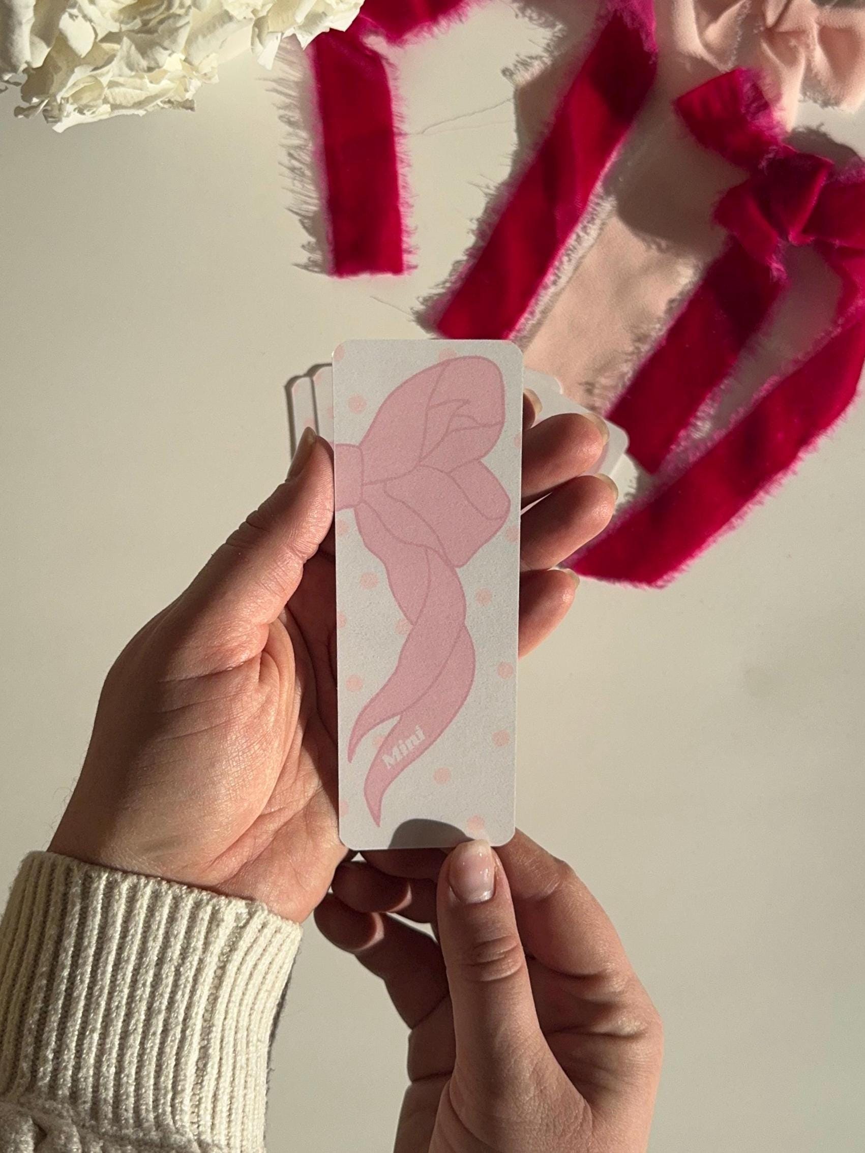 Mama & Mini Pink Bow Bookmark Set