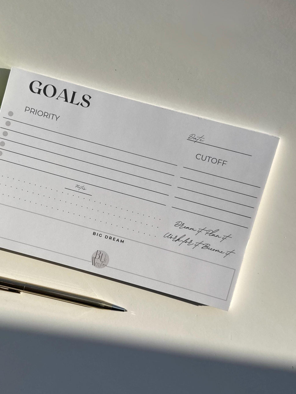 Plan with Purpose | Minimalist Weekly Goal Planner