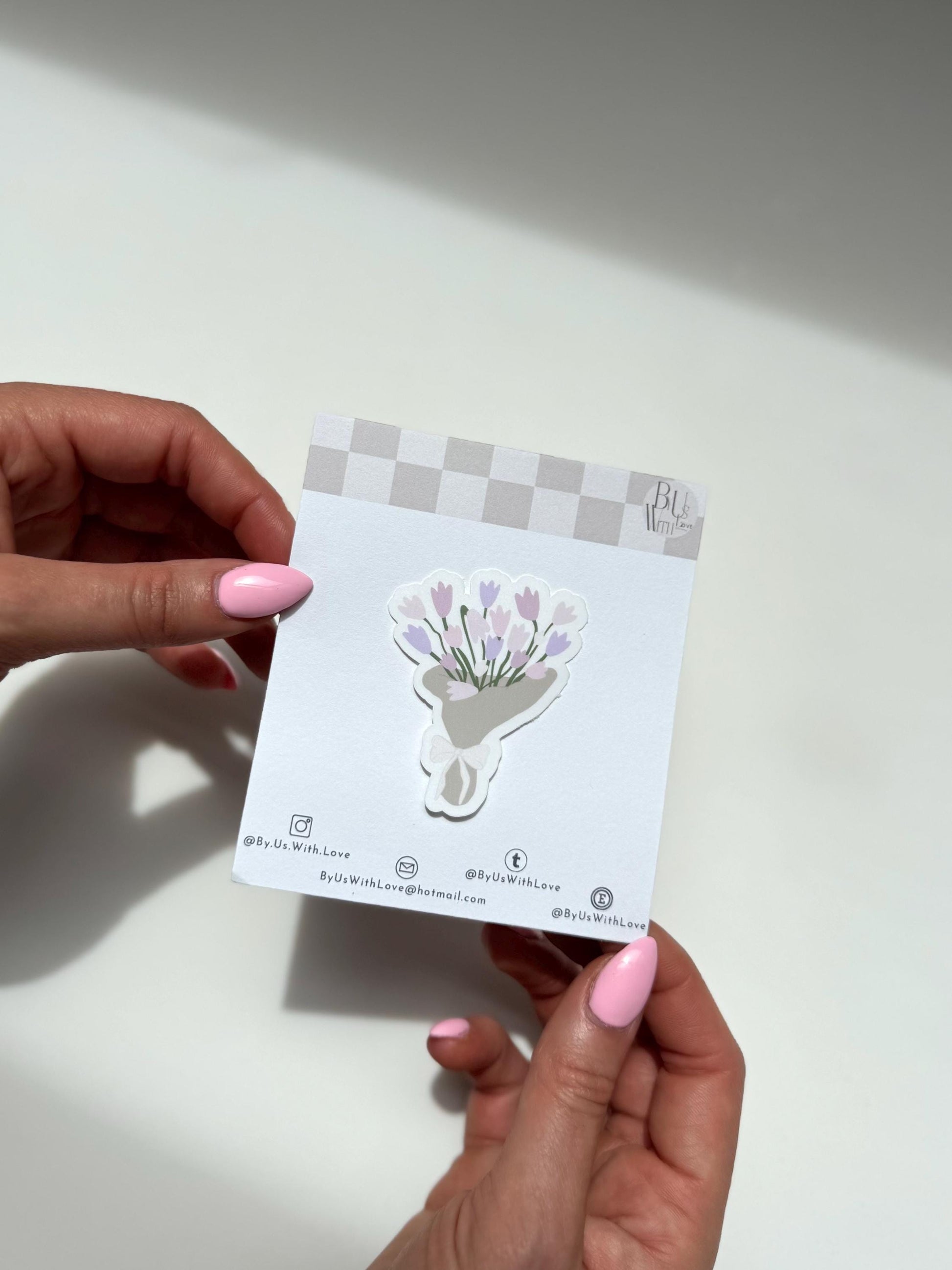 Pastel Tulip Bouquet Sticker