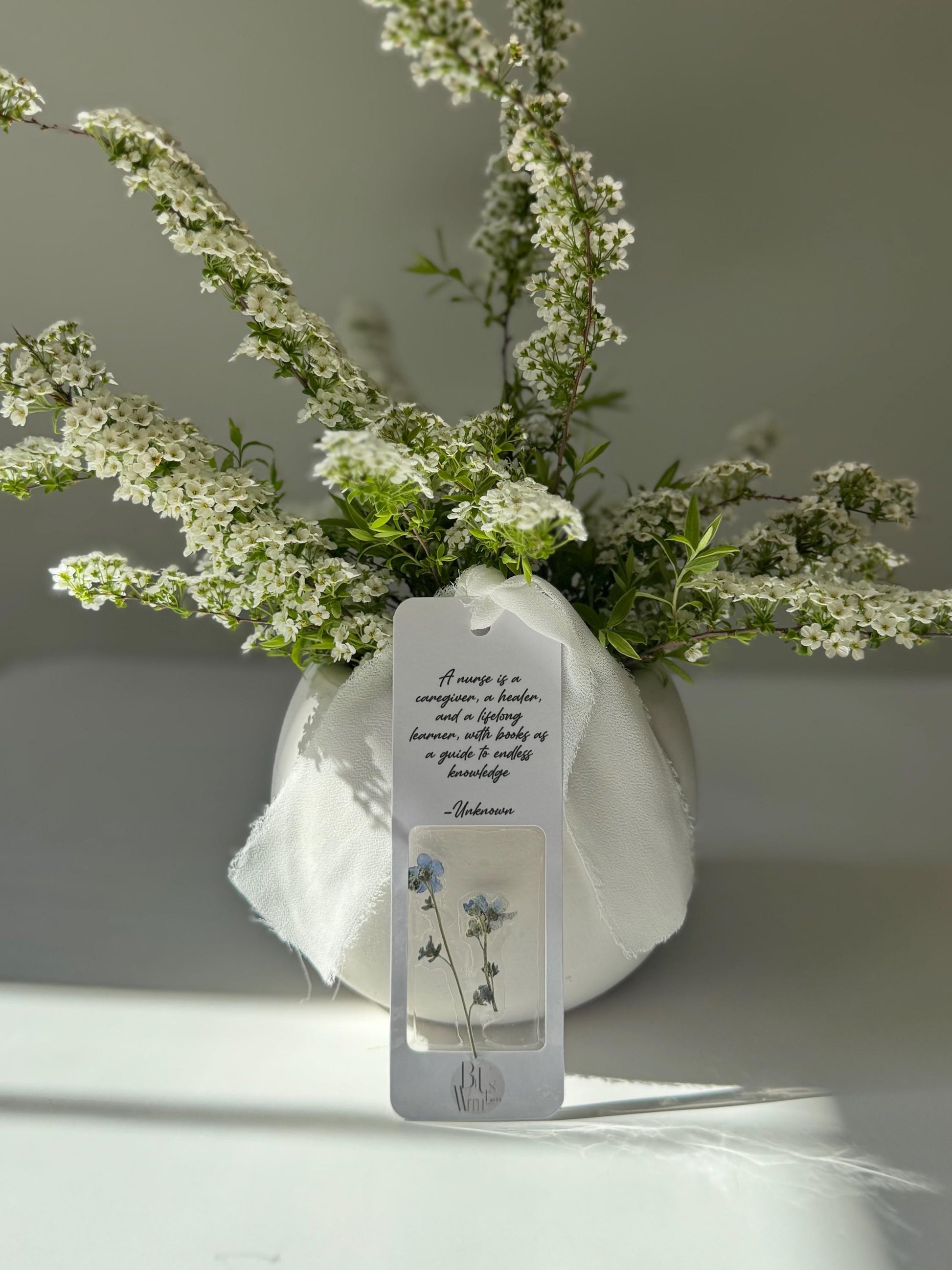Pressed Flower Bookmark – Personalized Gift