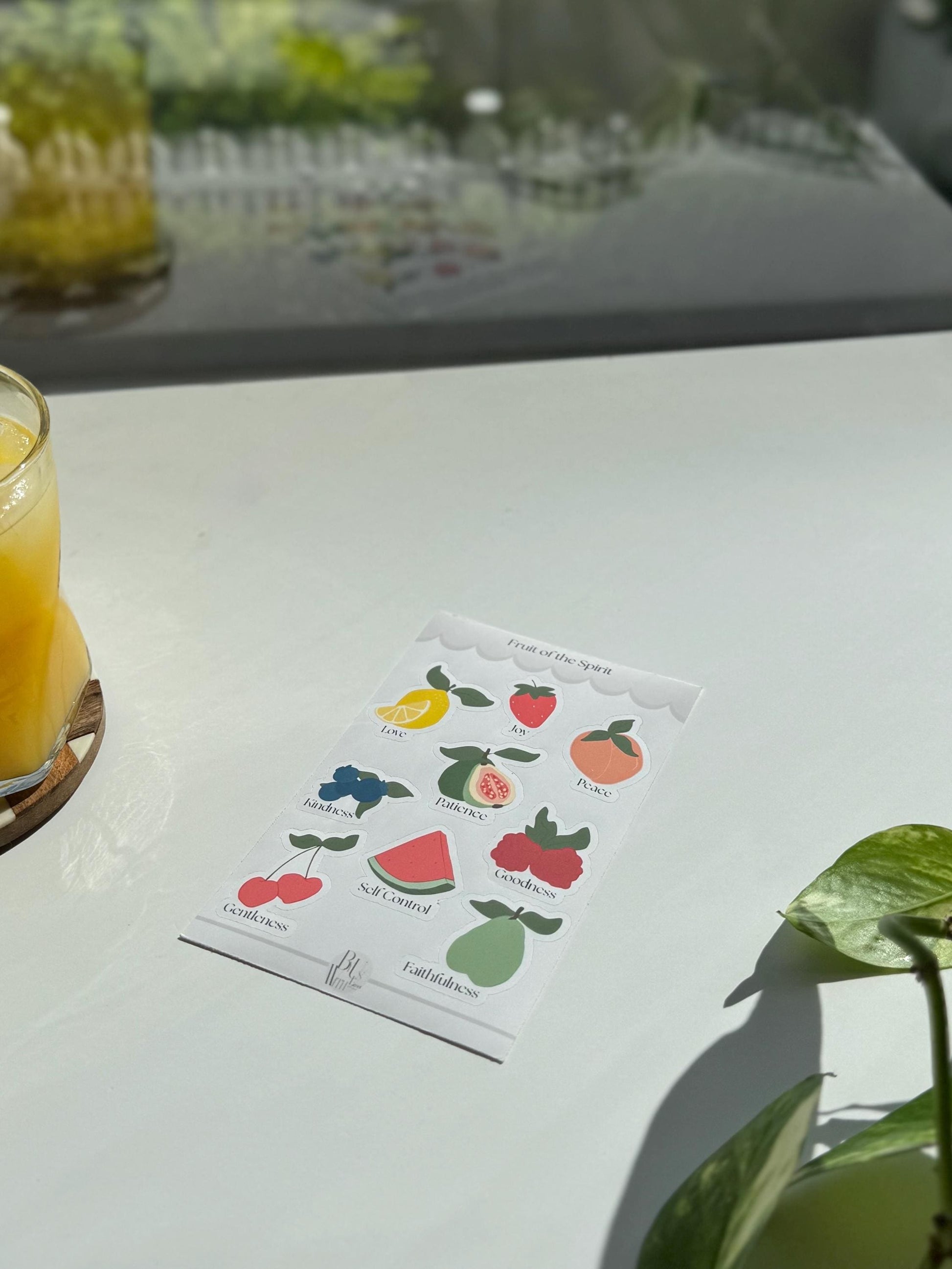 Fruits of the Spirit Sticker Sheet – Faith-Inspired Christian Stickers