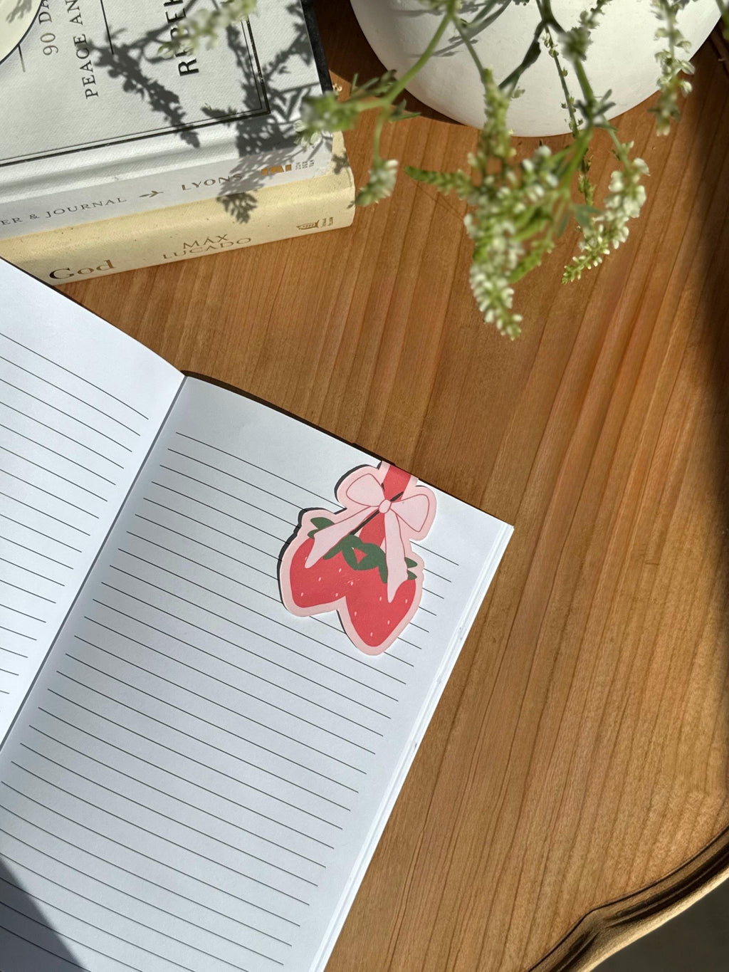 Strawberry Magnetic Bookmark – Cute & Durable Page Marker