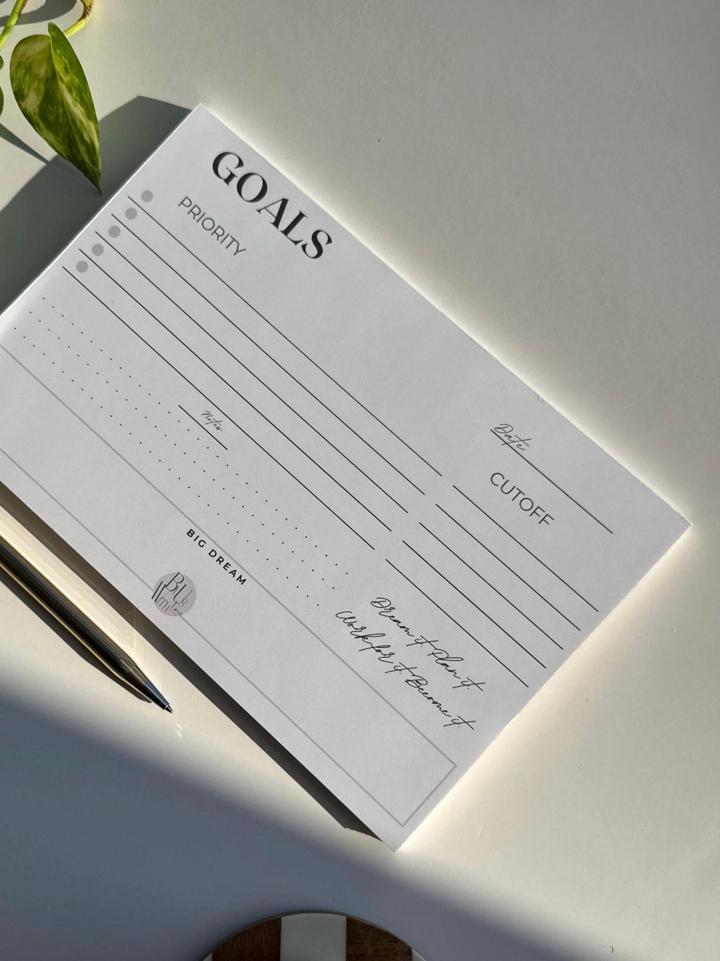 Plan with Purpose | Minimalist Weekly Goal Planner