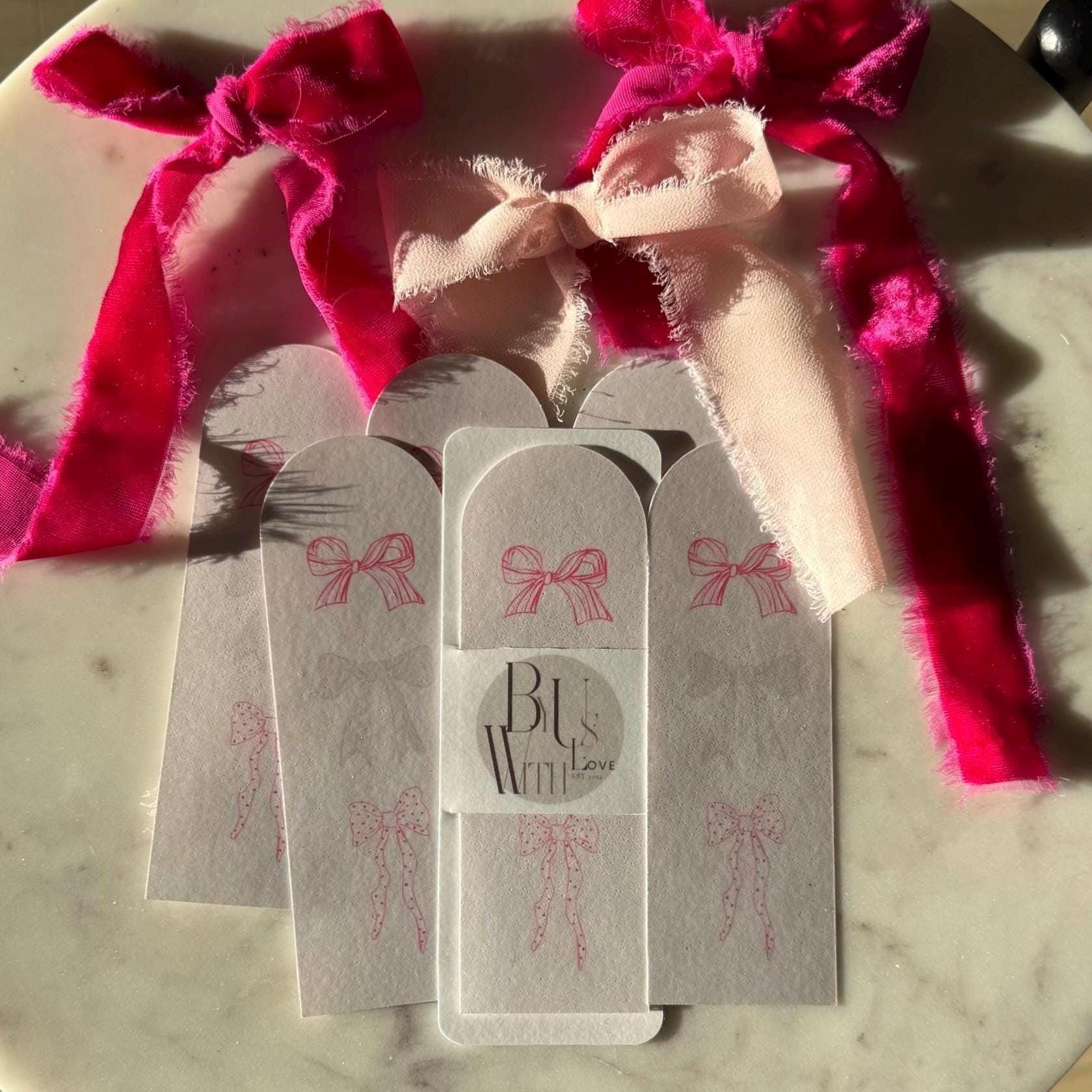 Girlie Pink Bows Bookmark