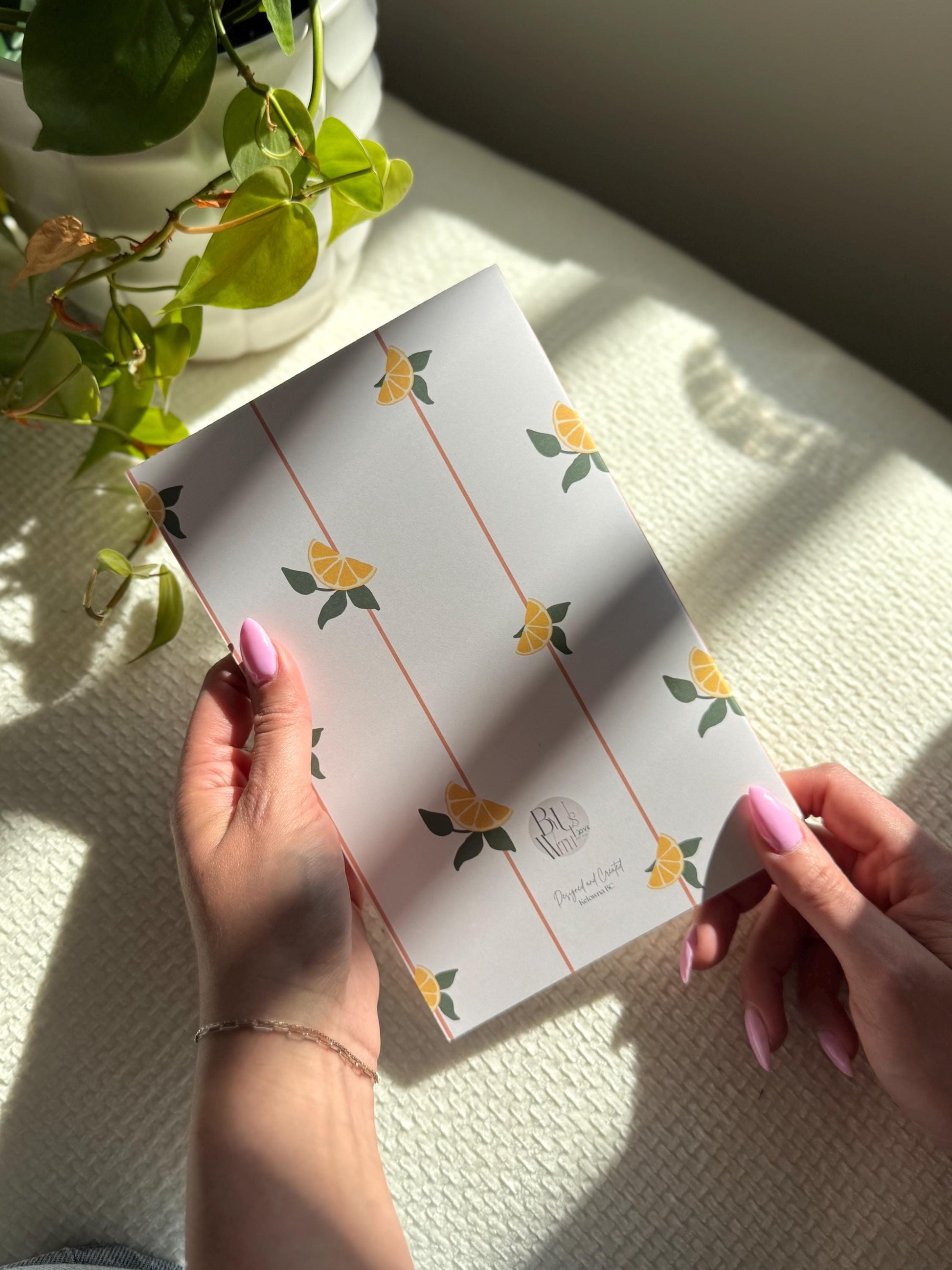 Lemon - Lined A5 Notebook