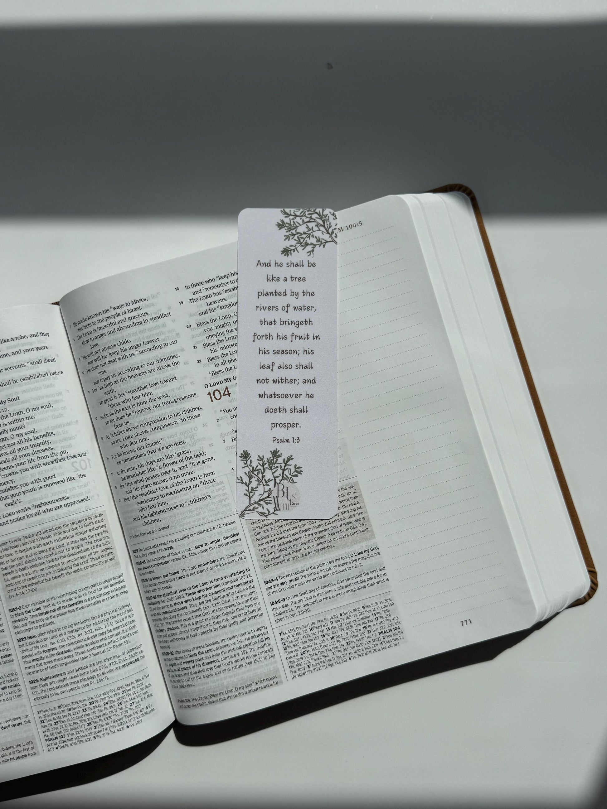 Olive Branch Bible Verse Bookmarks