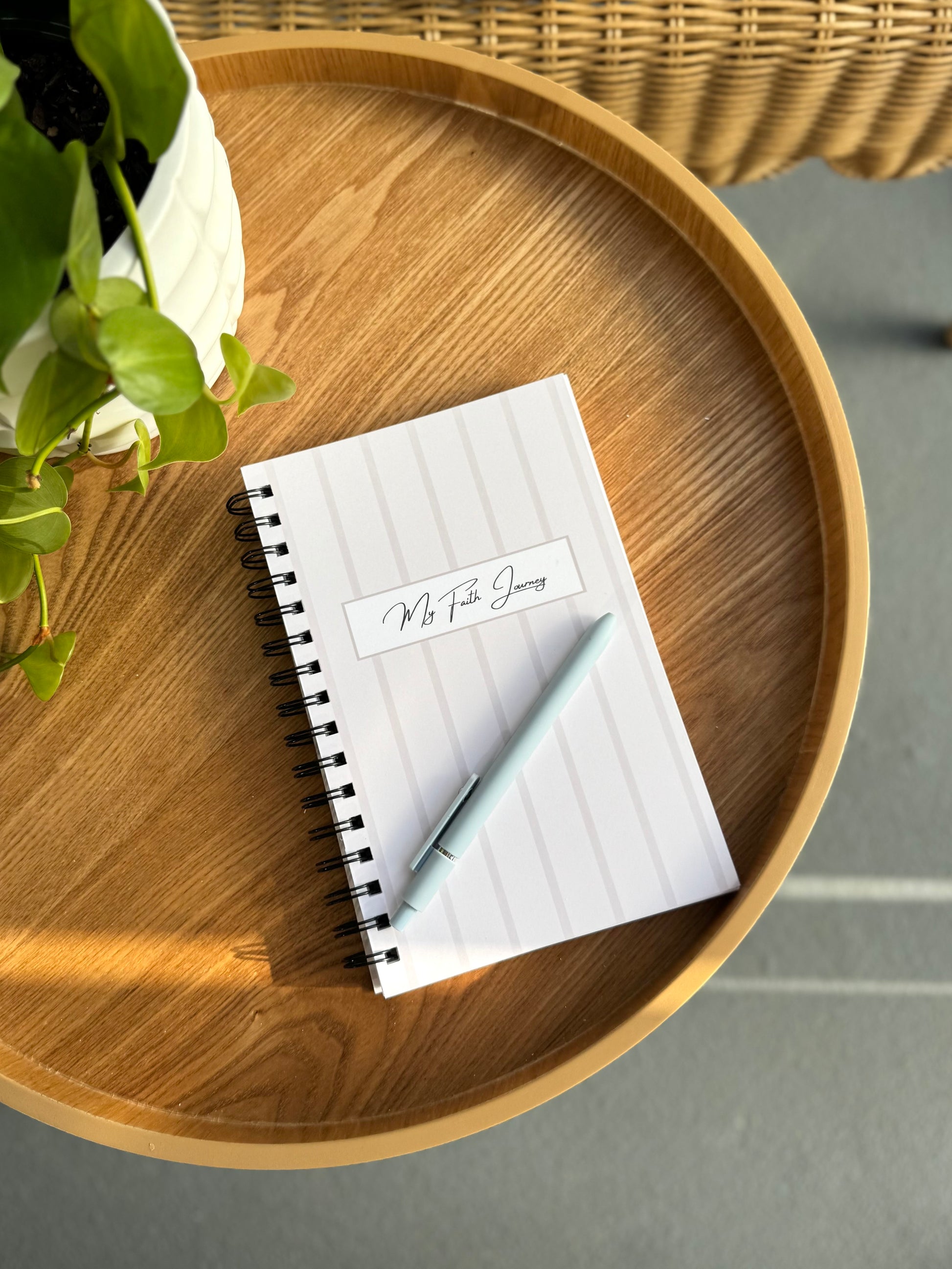 My Faith Journey Journal — 52 Weeks of Purpose - Striped