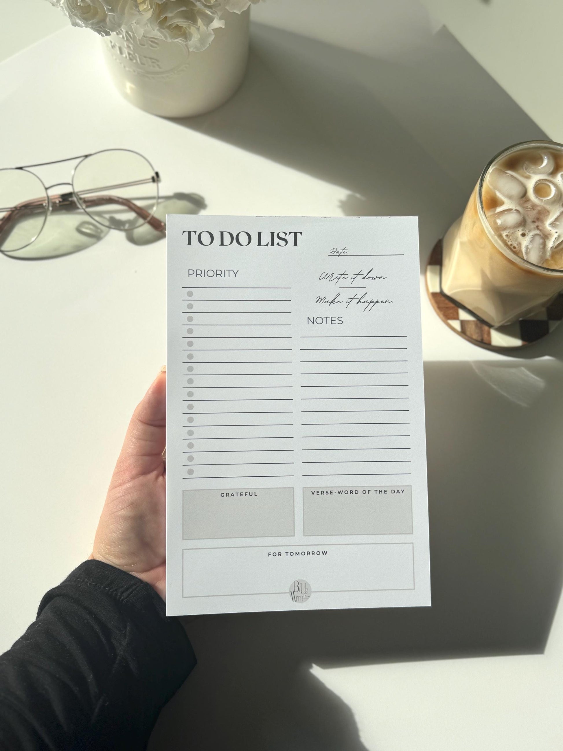 Neutral Daily To-Do List Notepad — Calm Your Chaos with Purposeful Planning