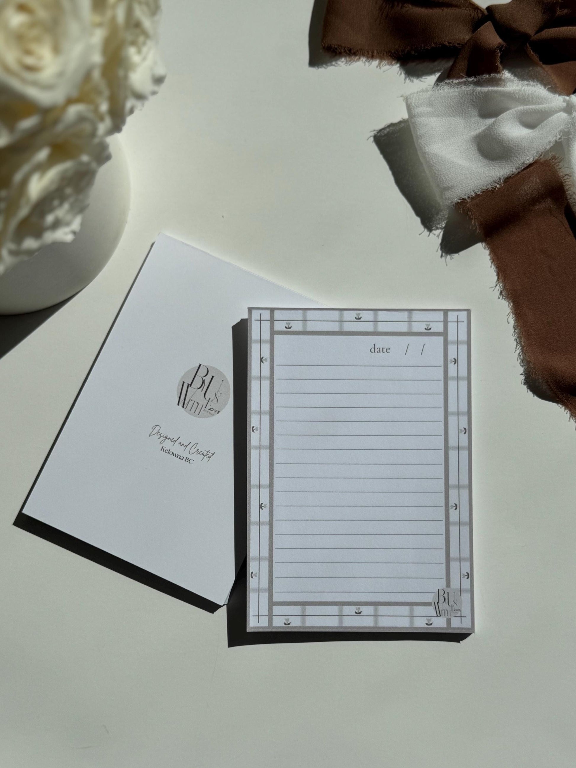 Beige Tulip Notepad