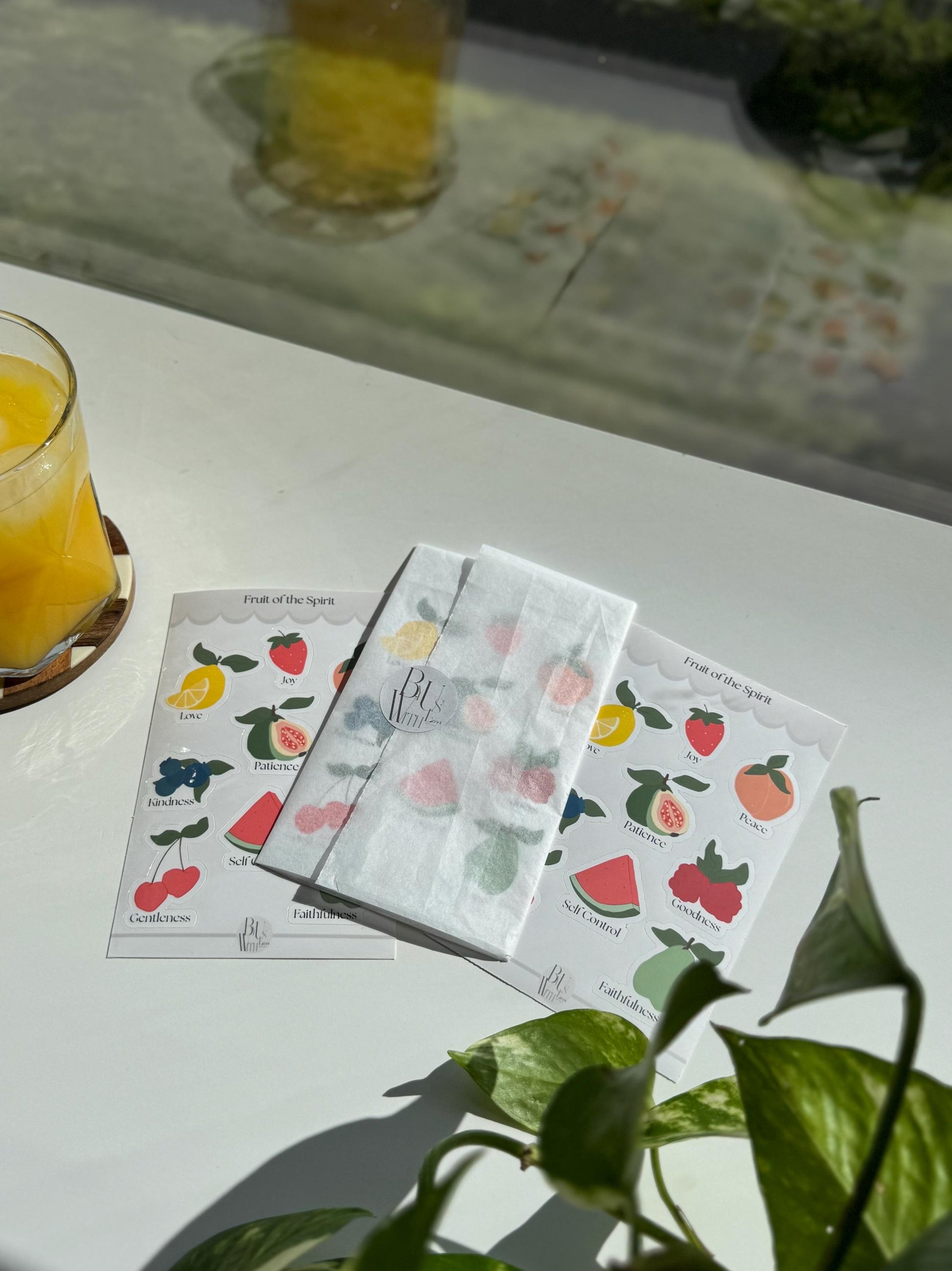 Fruits of the Spirit Sticker Sheet – Faith-Inspired Christian Stickers