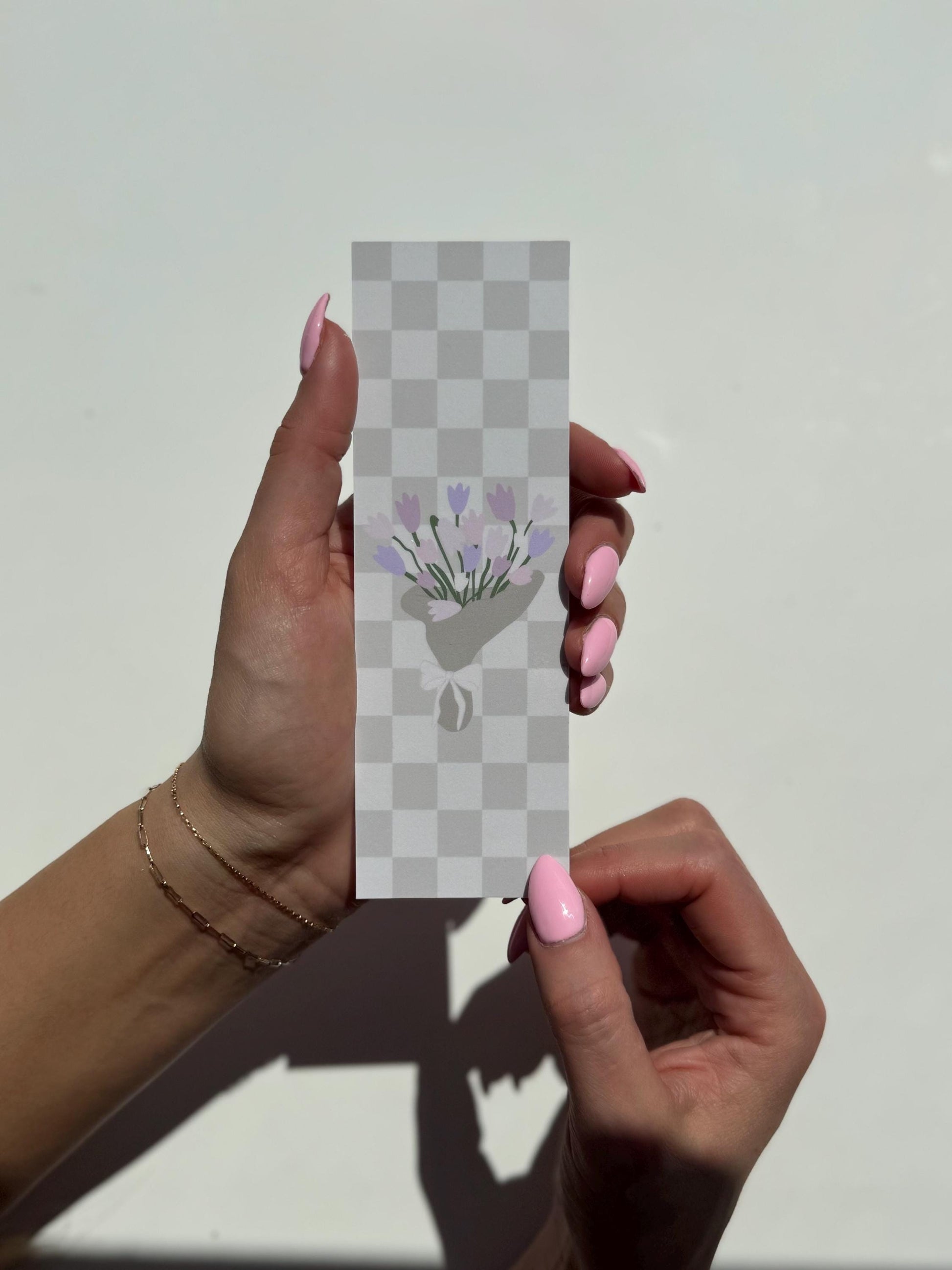 Checkered Tulip Bookmark