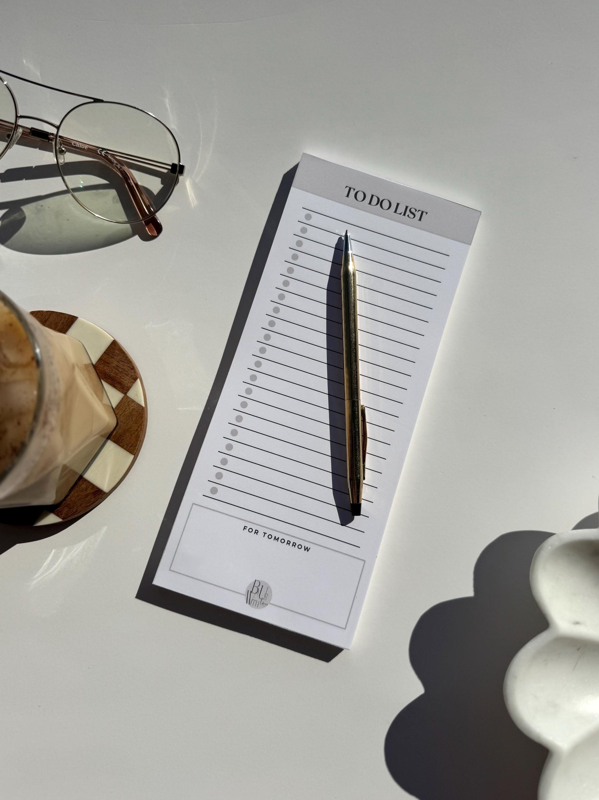 Luxury Slim To-Do List Notepad — Minimalist Elegance for Intentional Living