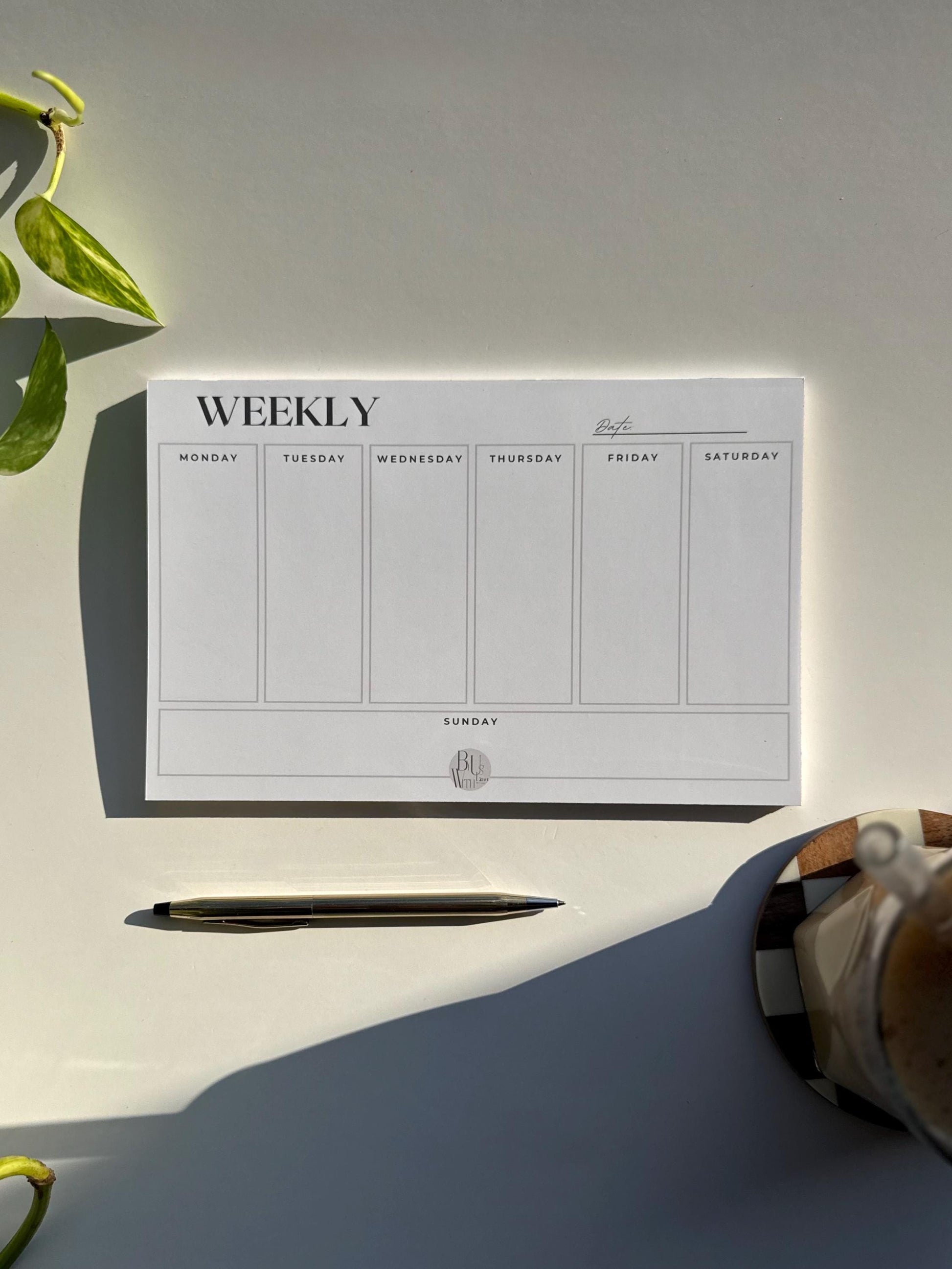 Simple, Structured, and Stylish | A5 Weekly Planner Notepad