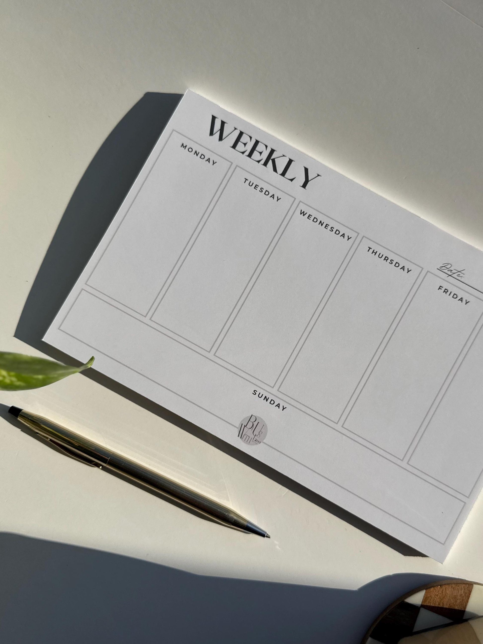 Simple, Structured, and Stylish | A5 Weekly Planner Notepad