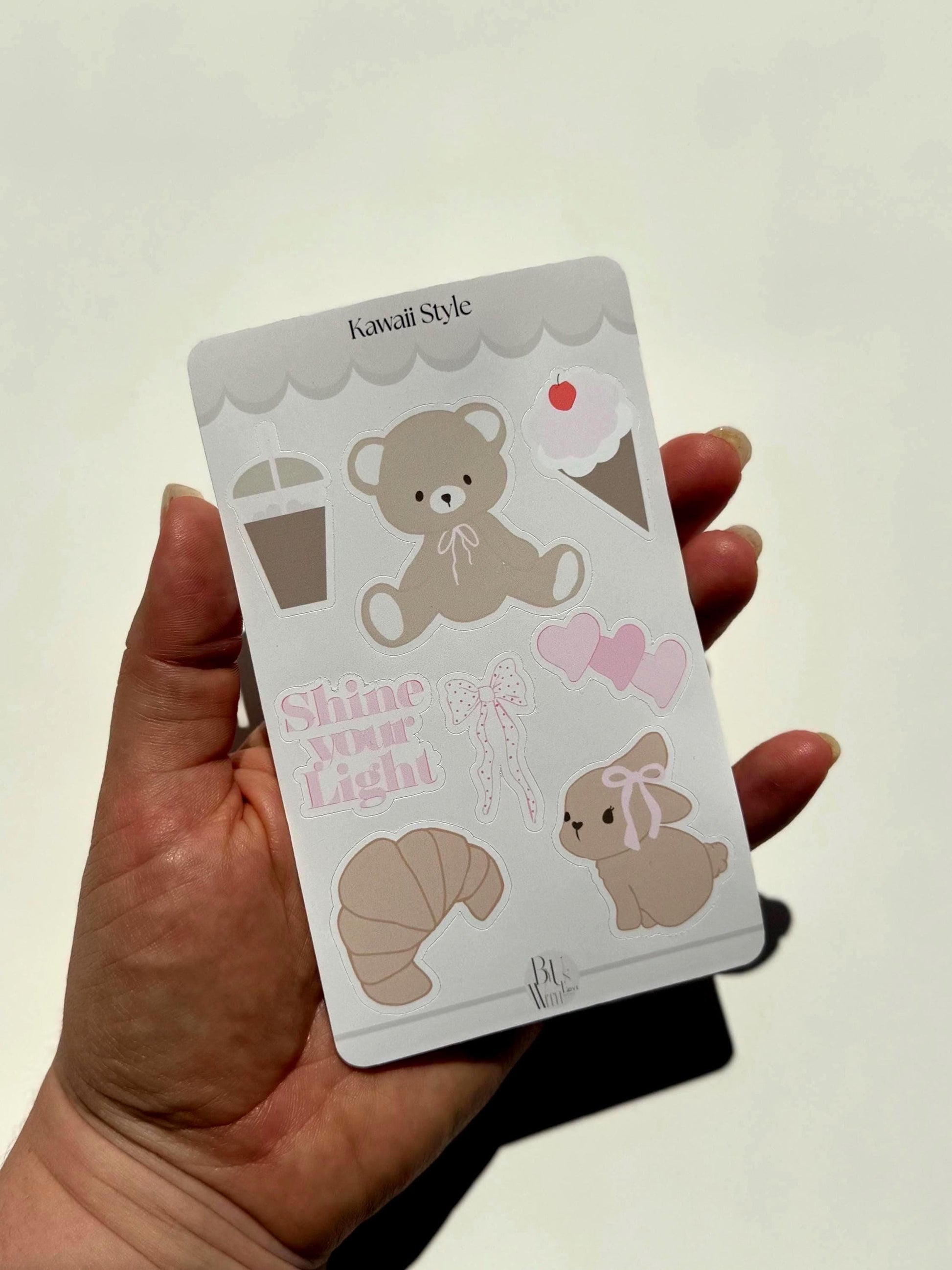 Kawaii Sticker Sheet for Teen Girls – Perfect for Journaling, Scrapbooking & Decorating!