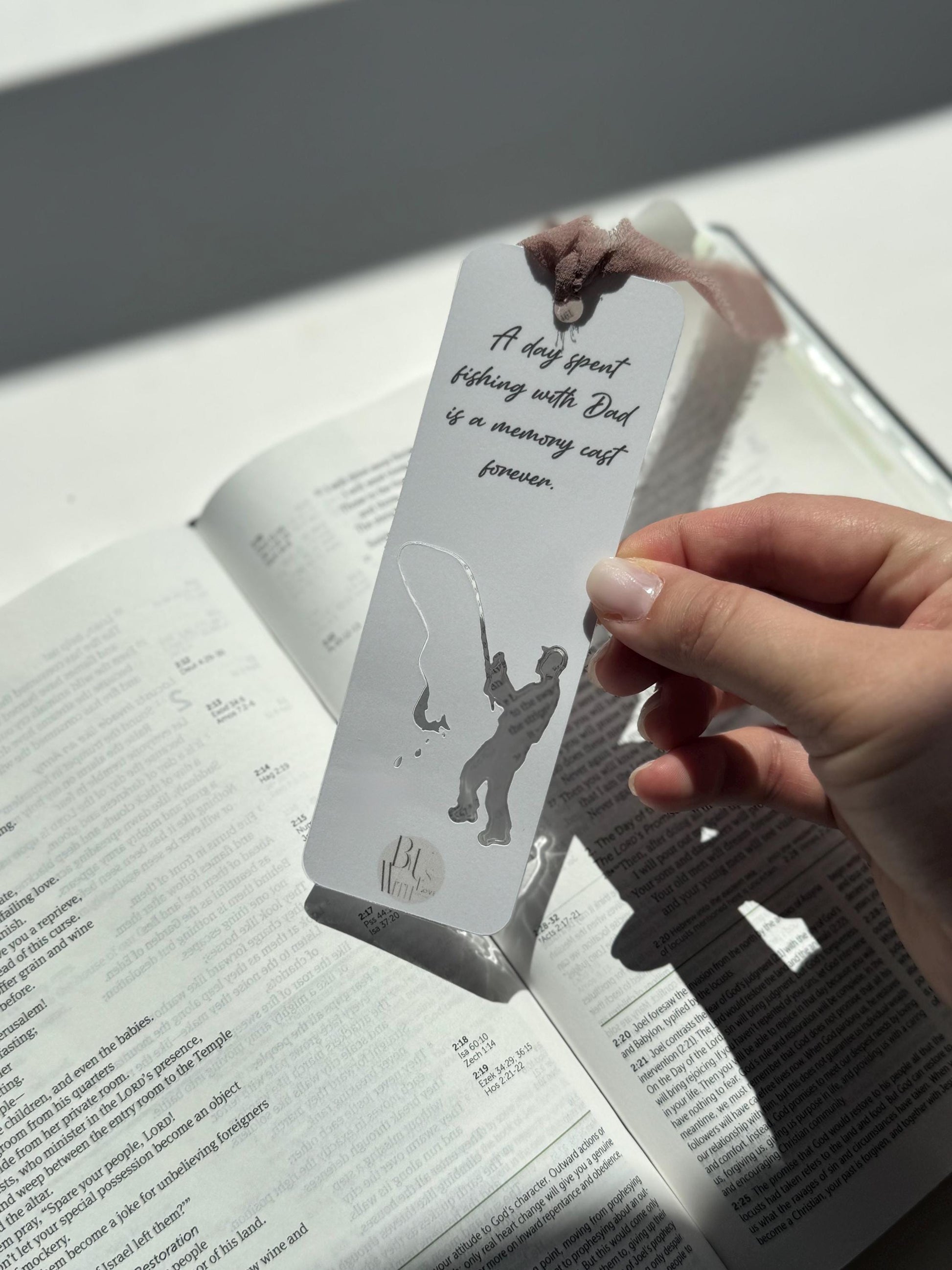 Custom Bookmark Golfing or Fishing Cutout For Him