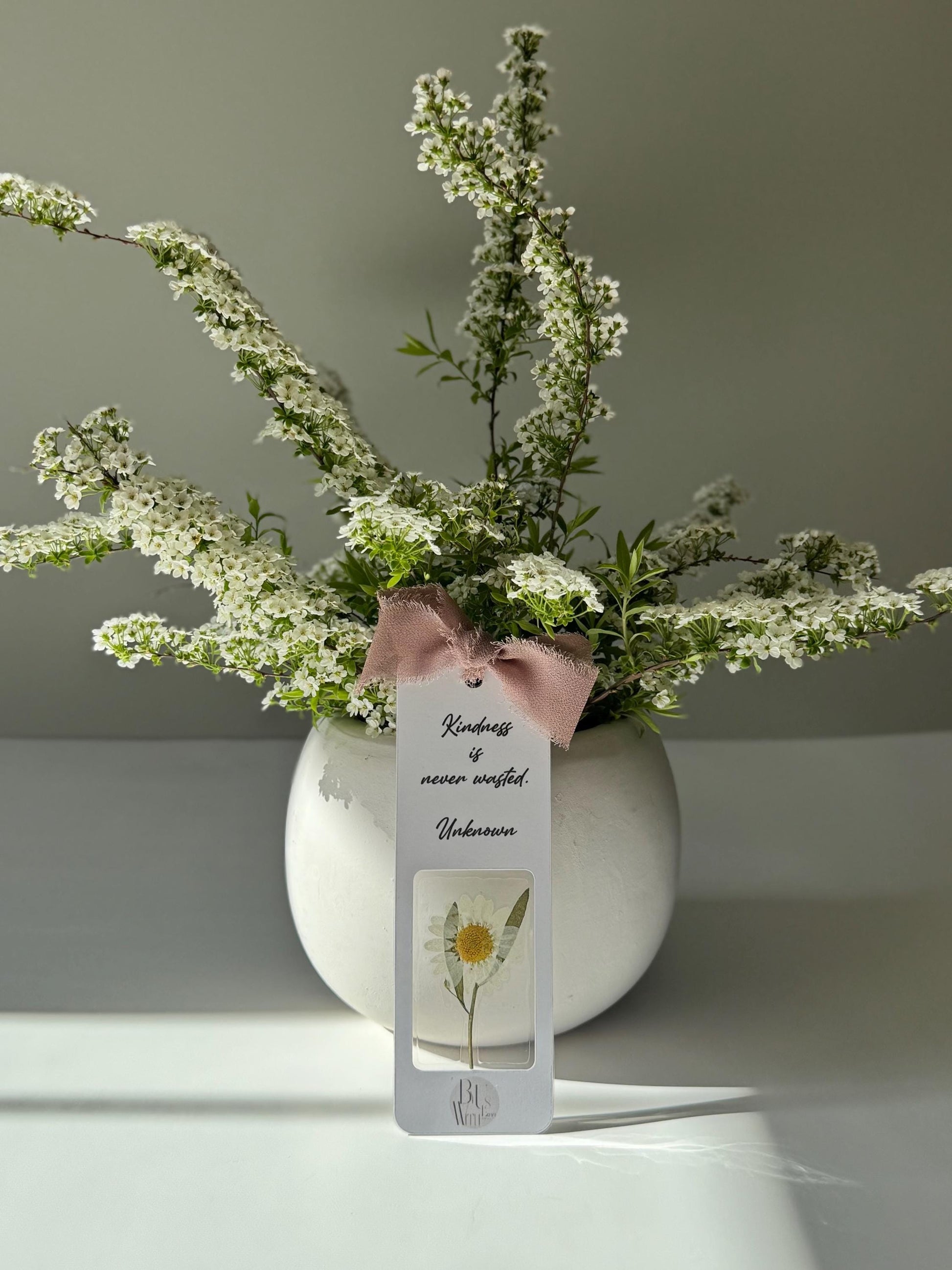 Pressed Flower Bookmark – Personalized Gift
