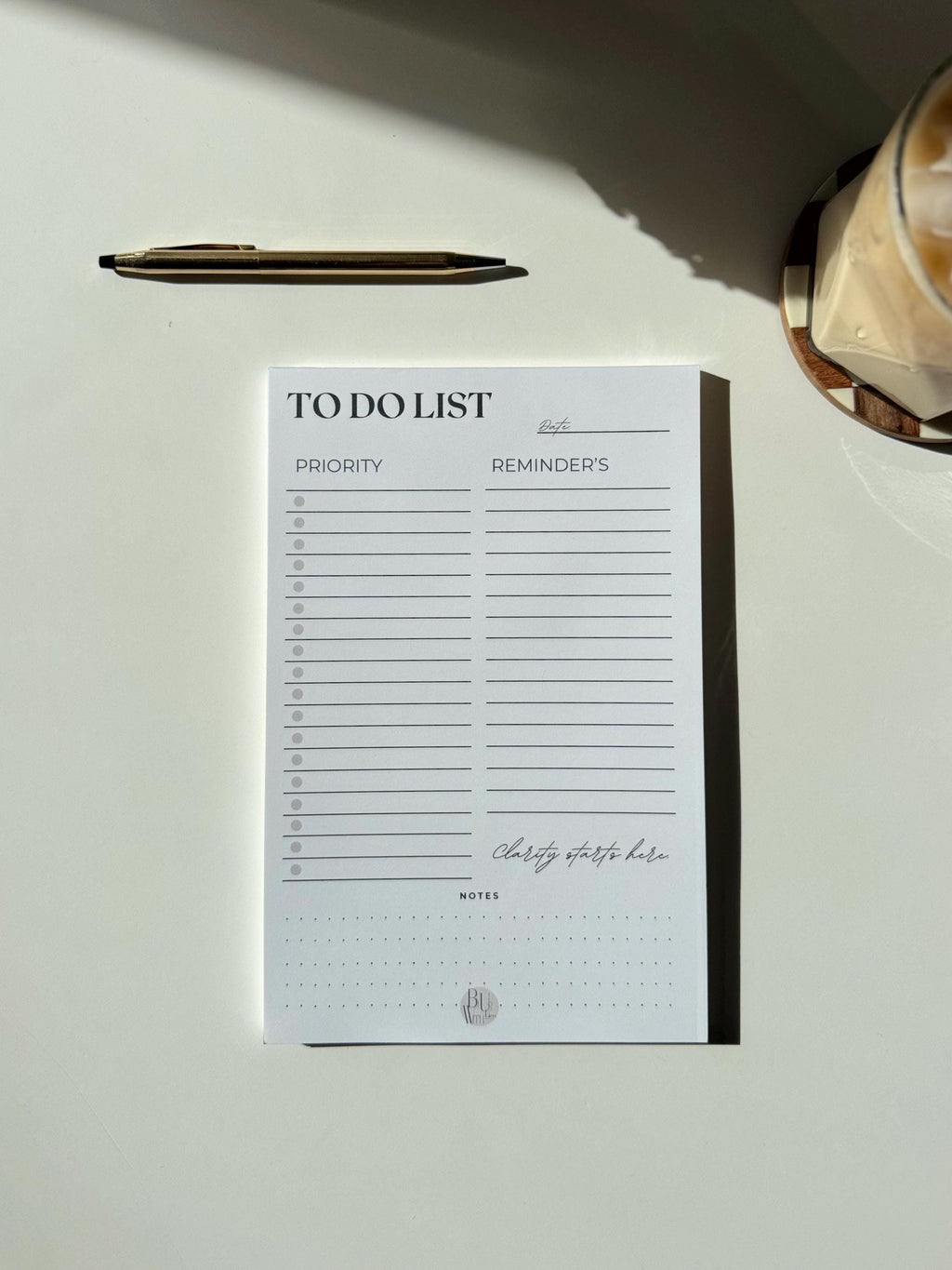 Stay Focused and Organized with the Minimalist Daily To-Do List Notepad