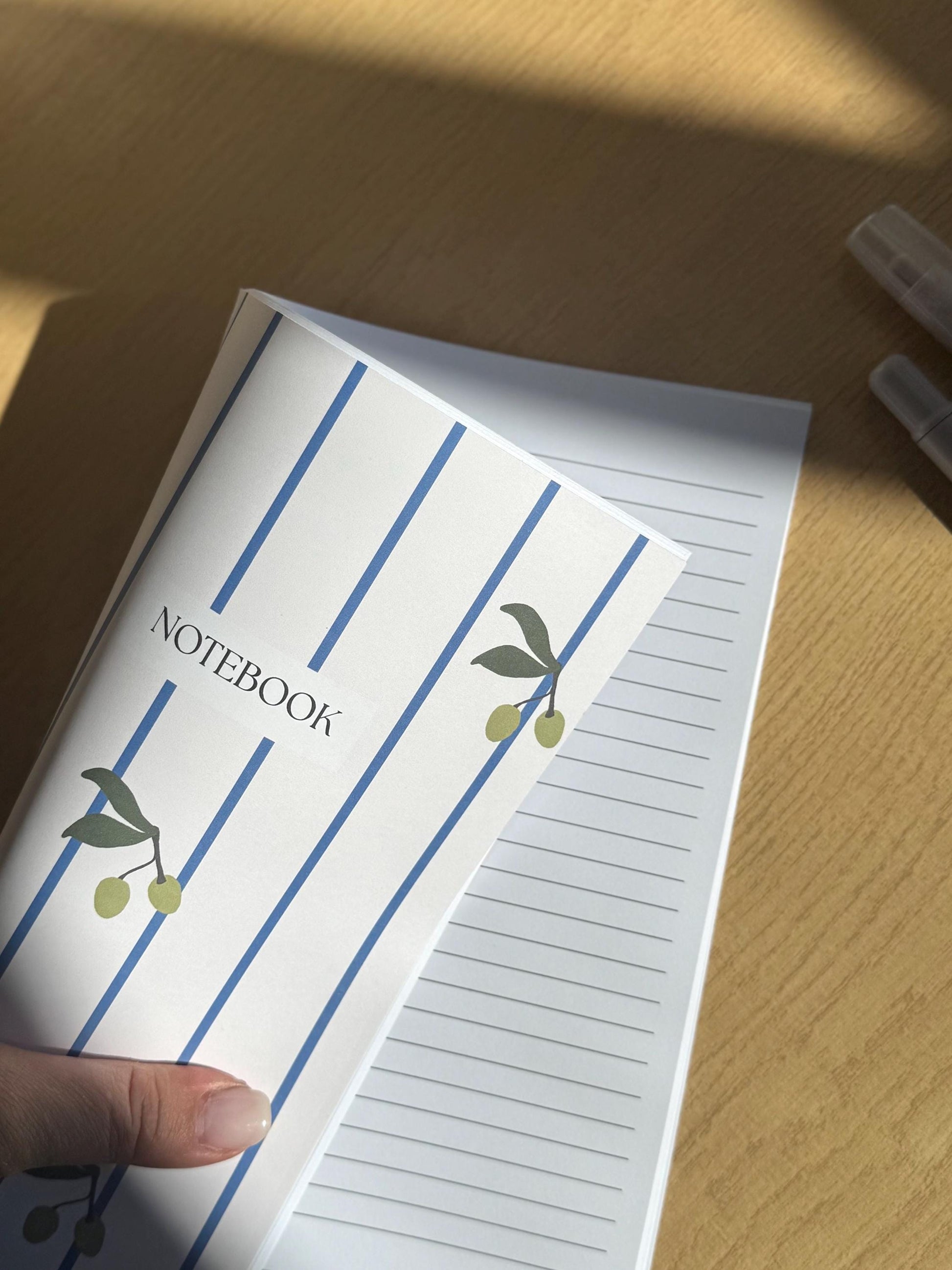 Olive Aesthetic A5 Lined Notebook