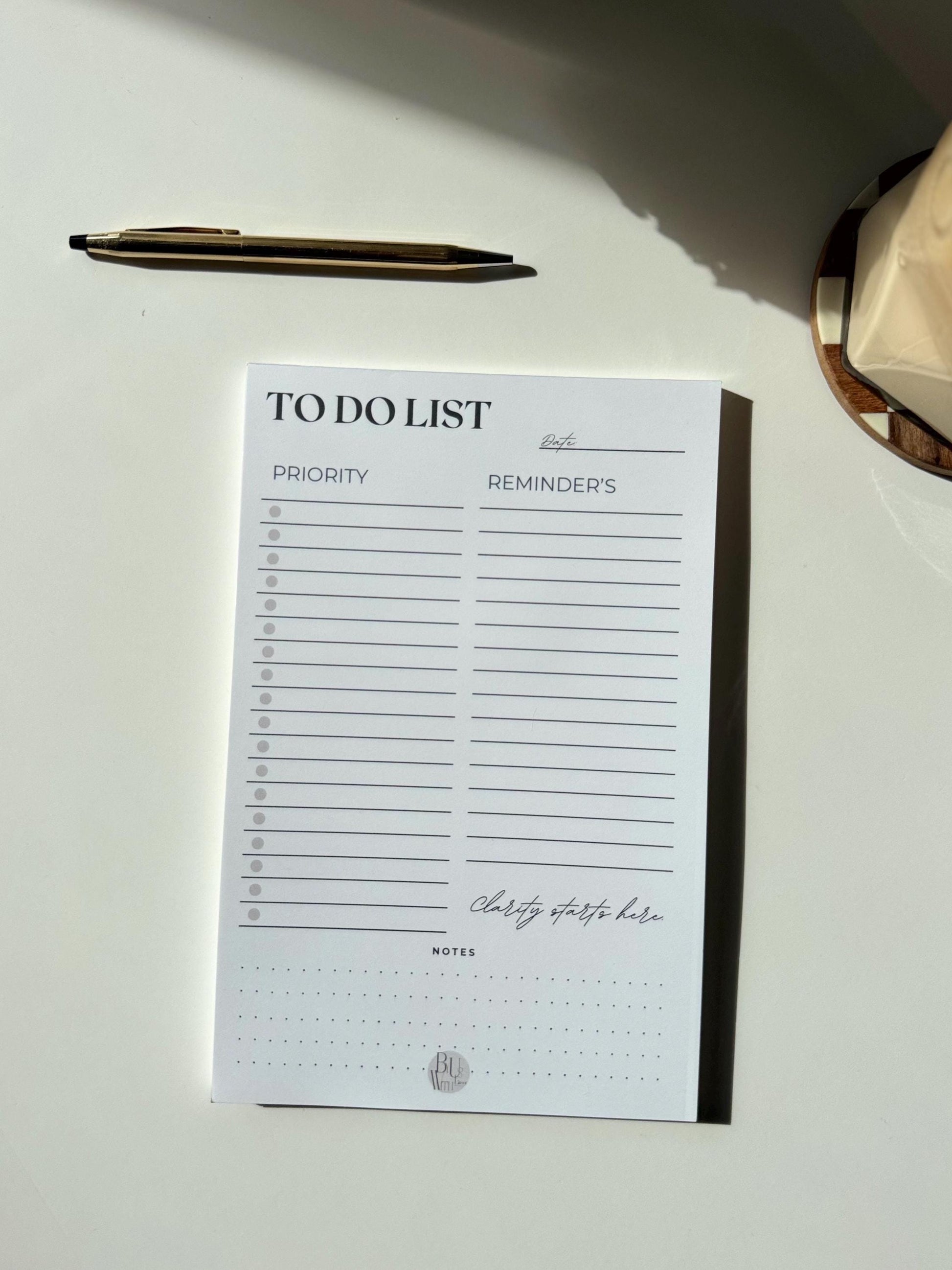 Stay Focused and Organized with the Minimalist Daily To-Do List Notepad
