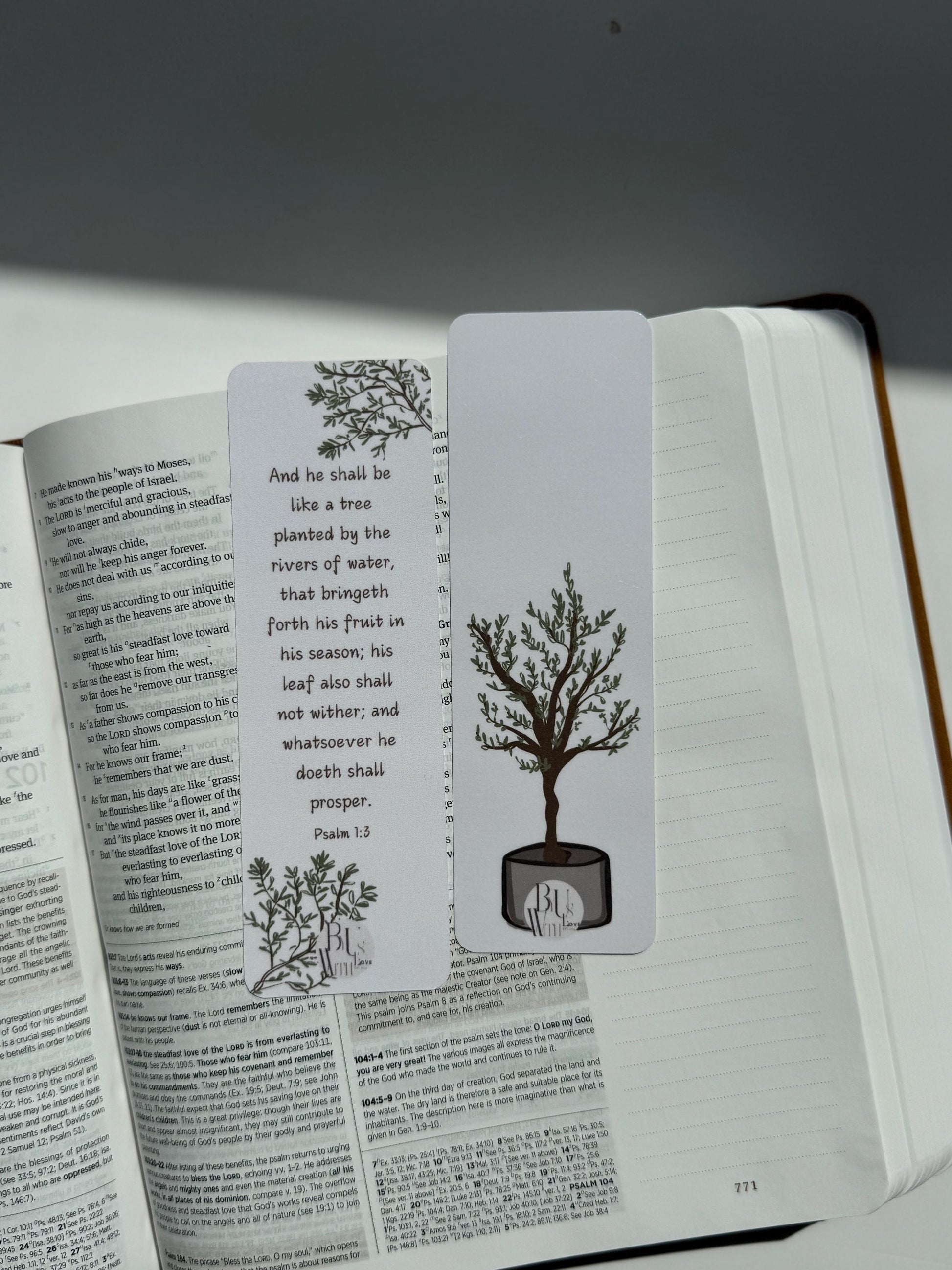 Olive Branch Bible Verse Bookmarks