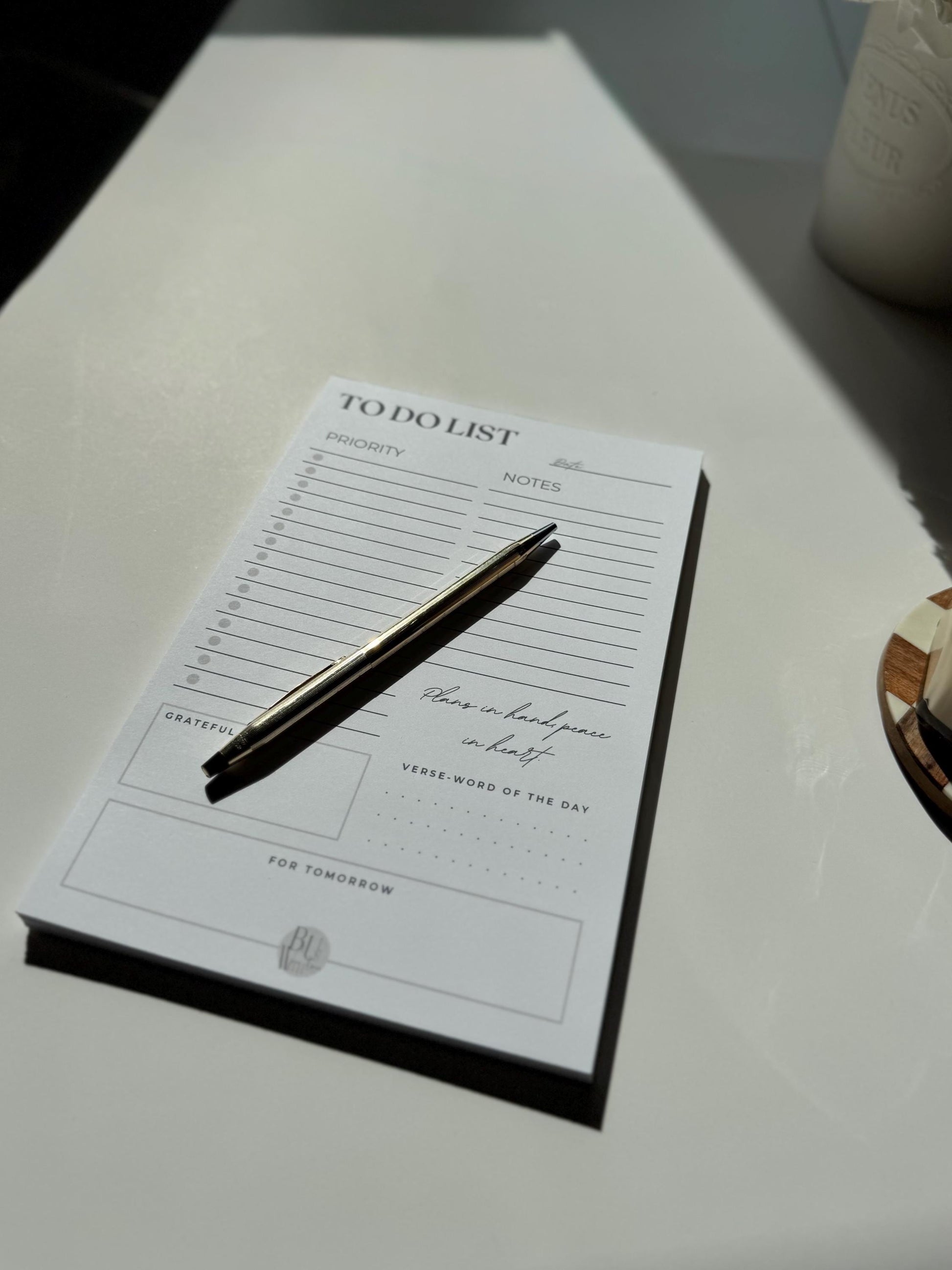 Intentional Living Daily Planner Notepad | A5 Tear-Off To-Do