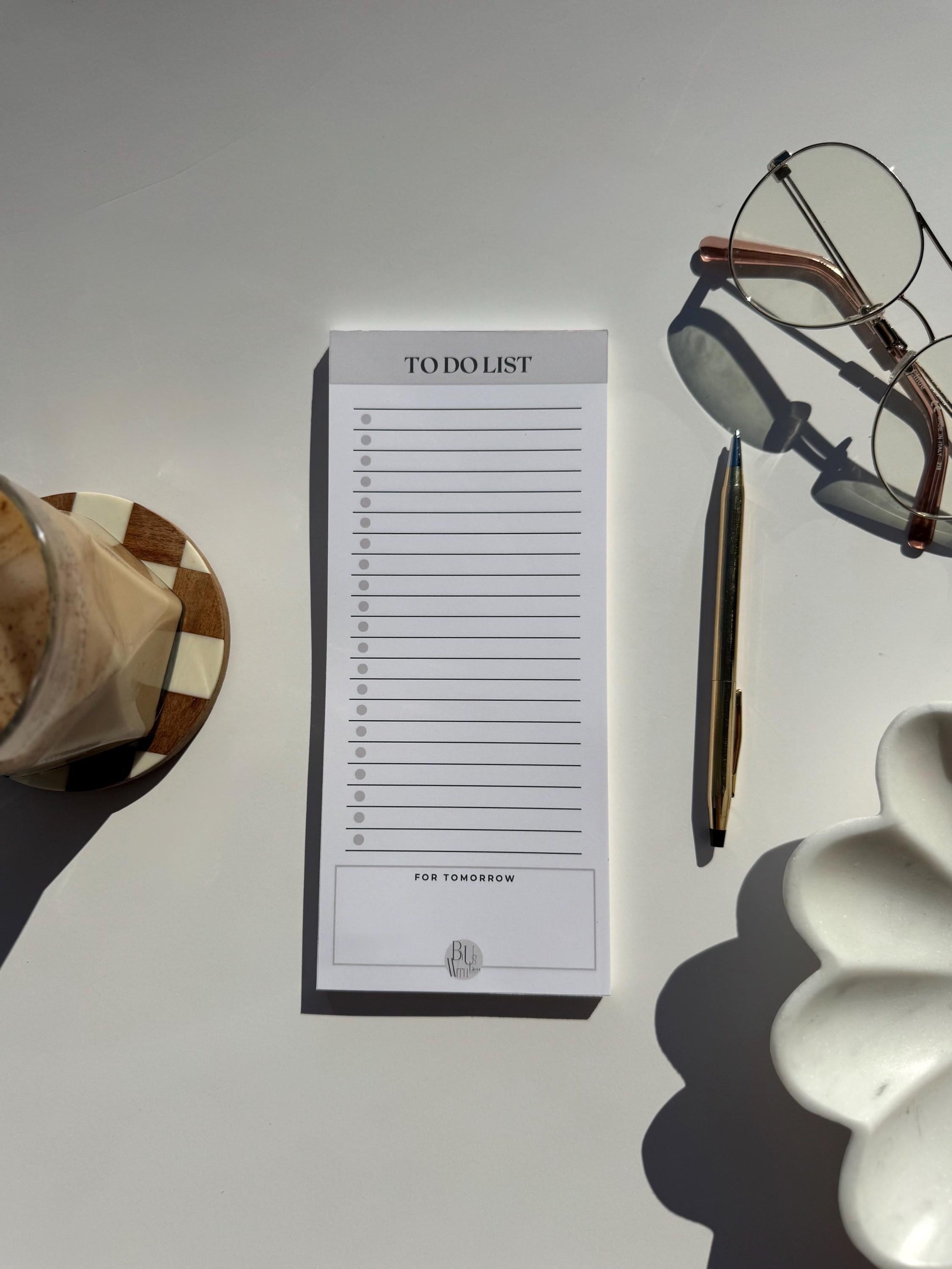 Luxury Slim To-Do List Notepad — Minimalist Elegance for Intentional Living