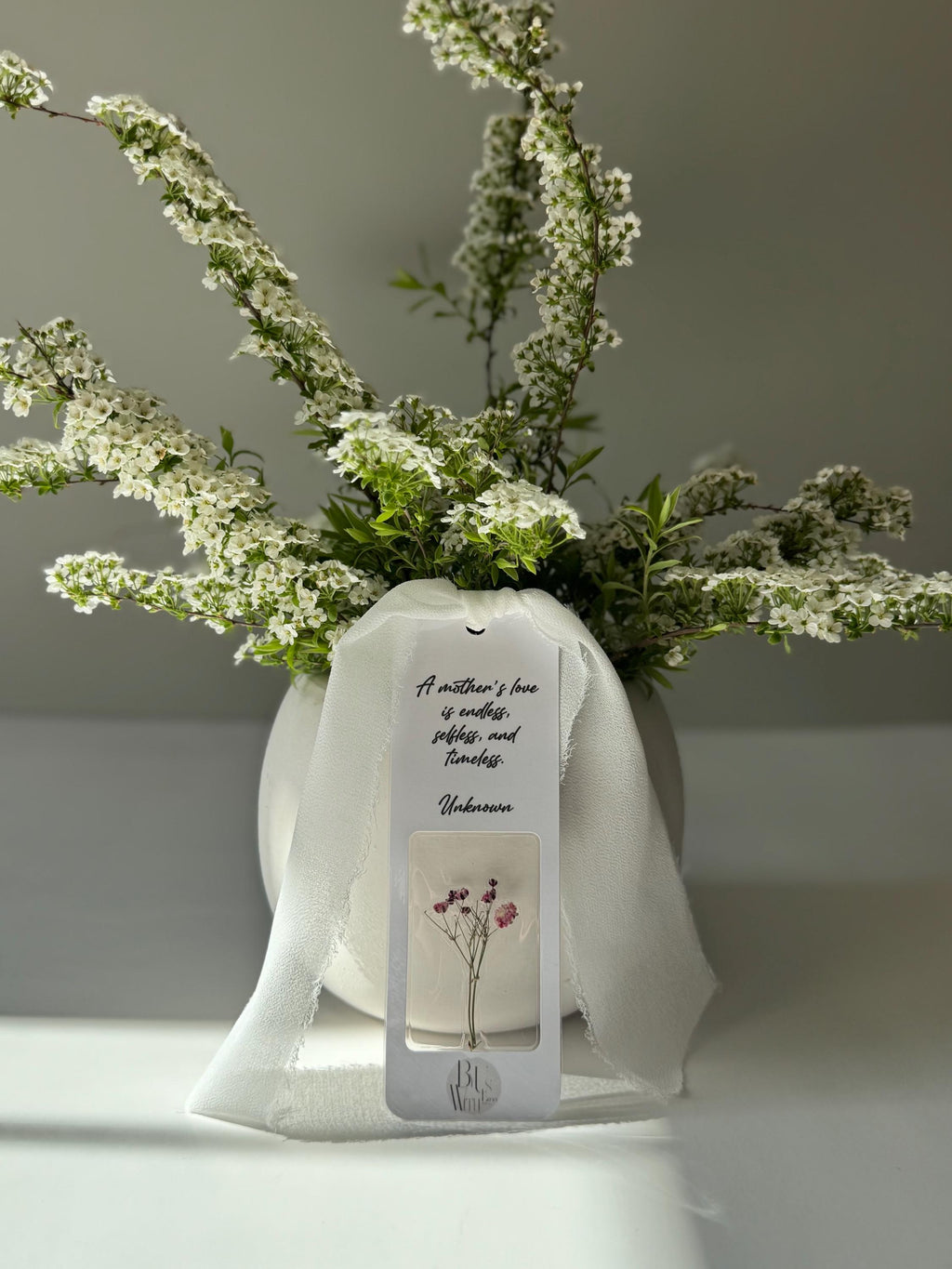 Pressed Flower Bookmark – Personalized Gift