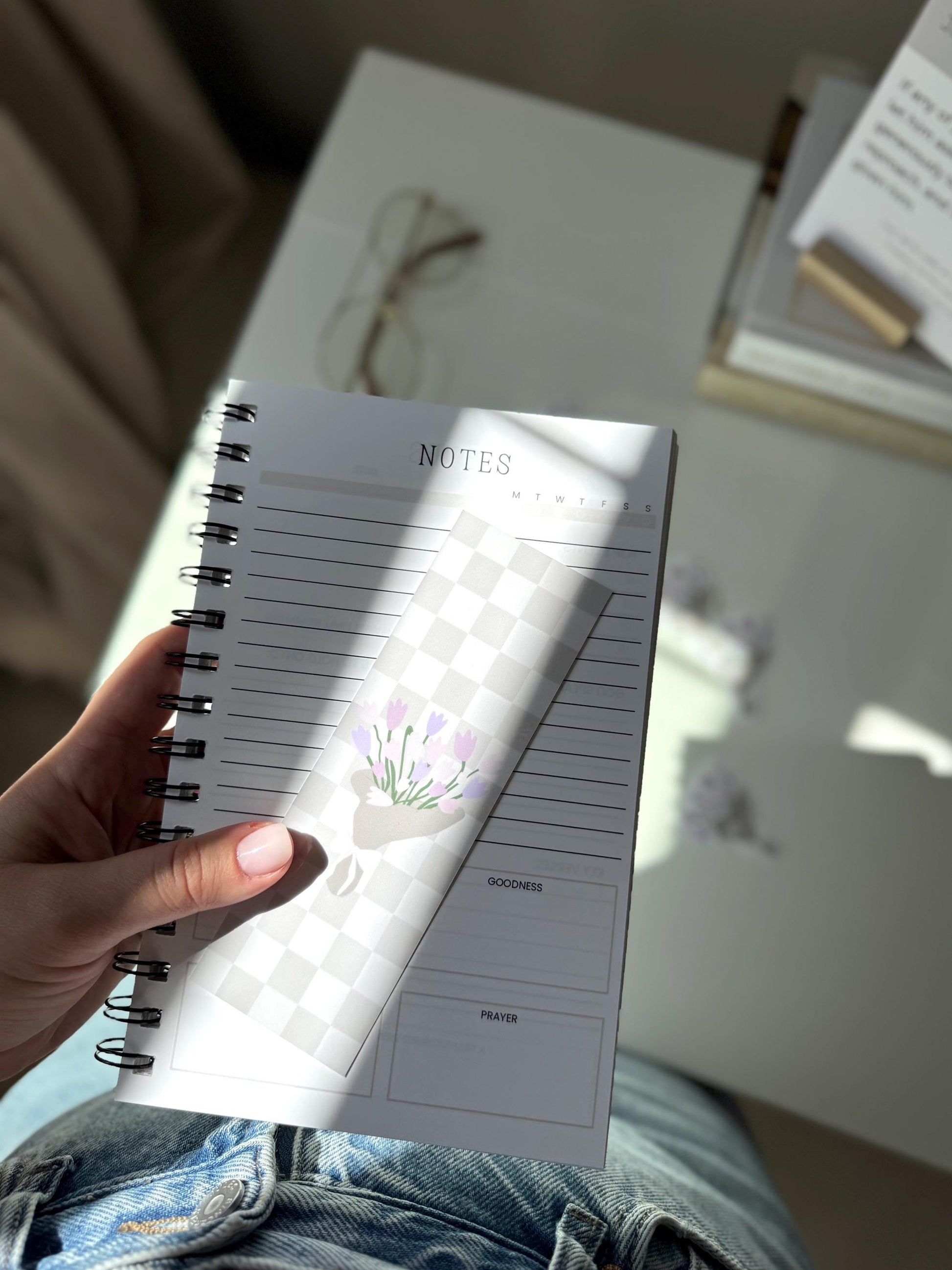 Checkered Tulip Bookmark