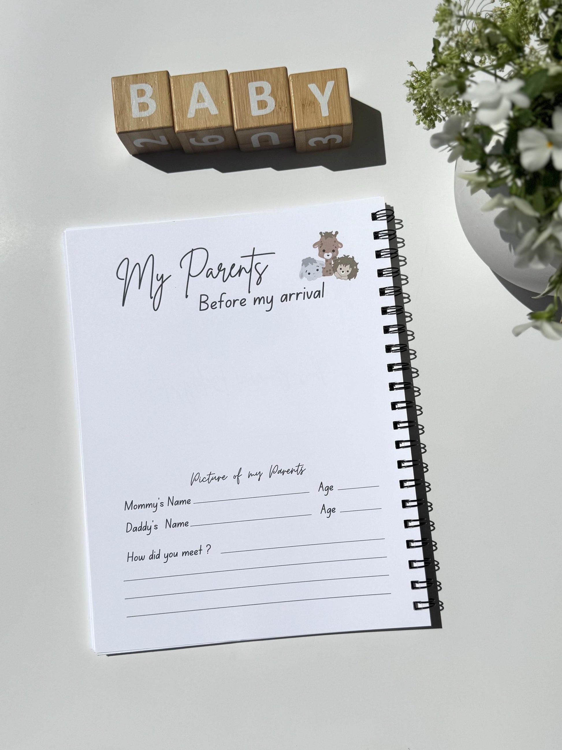Giraffe Rainbow - Pregnancy Journal