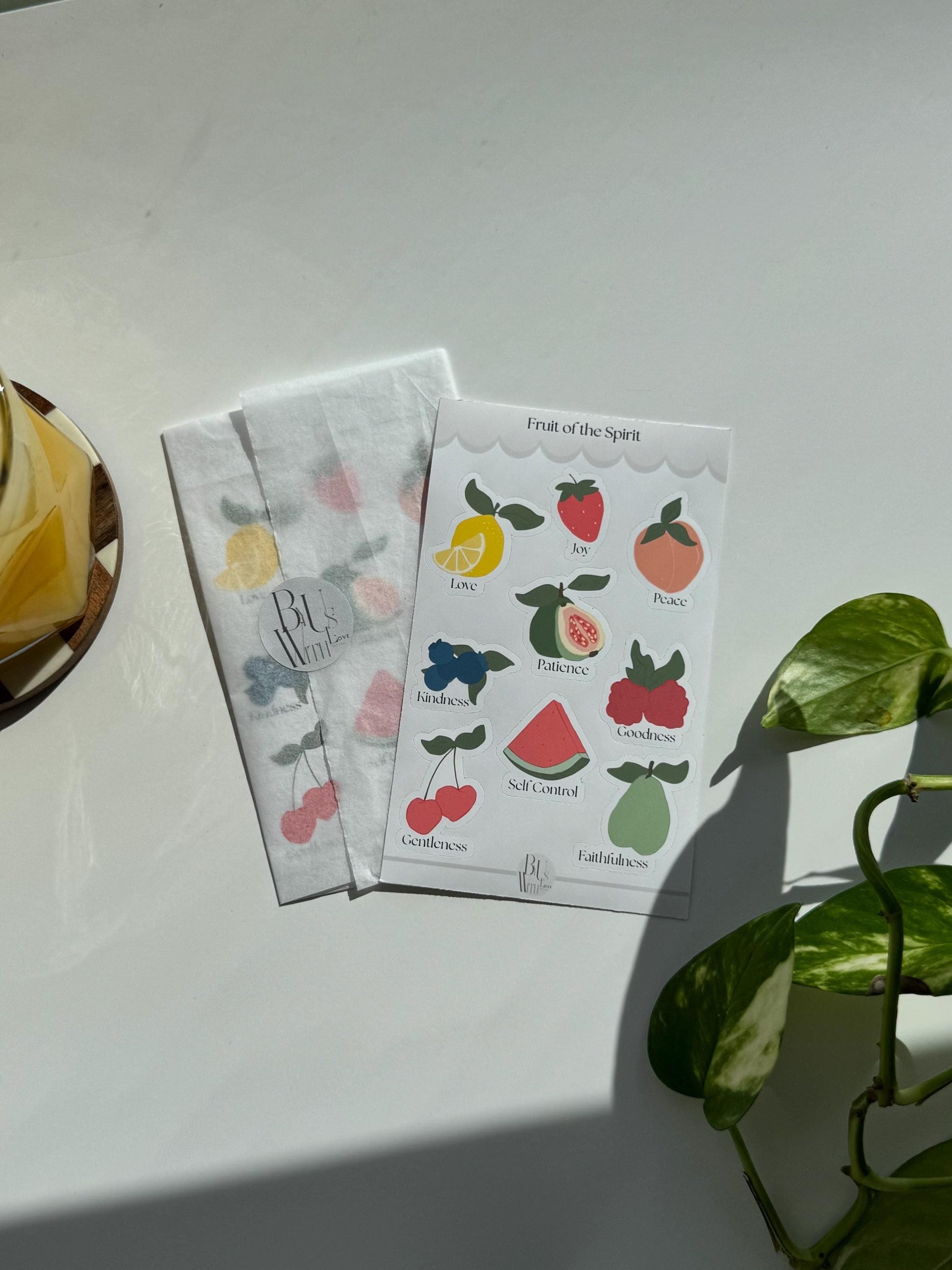 Fruits of the Spirit Sticker Sheet – Faith-Inspired Christian Stickers