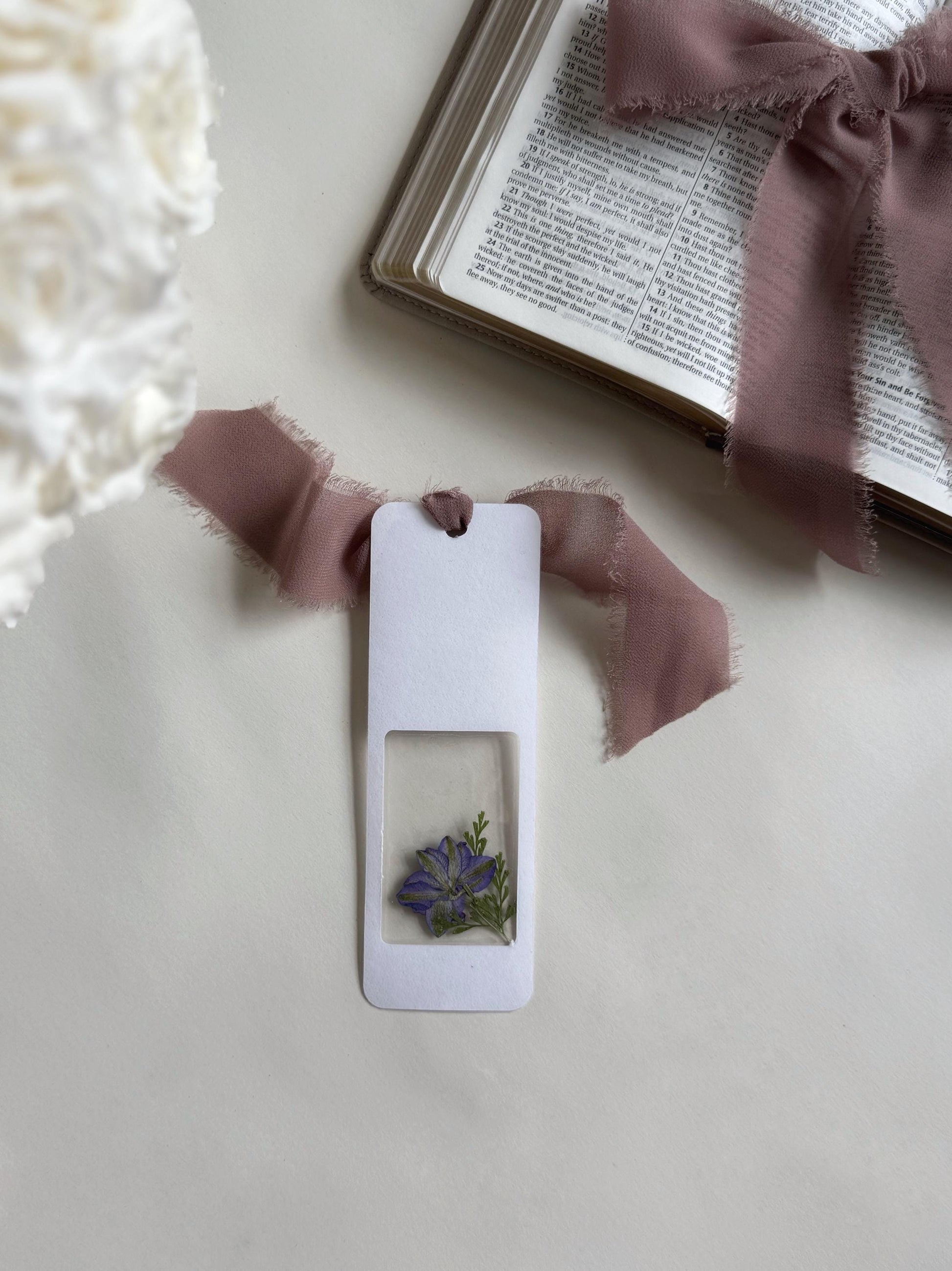 Customized Dried Floral Bookmark