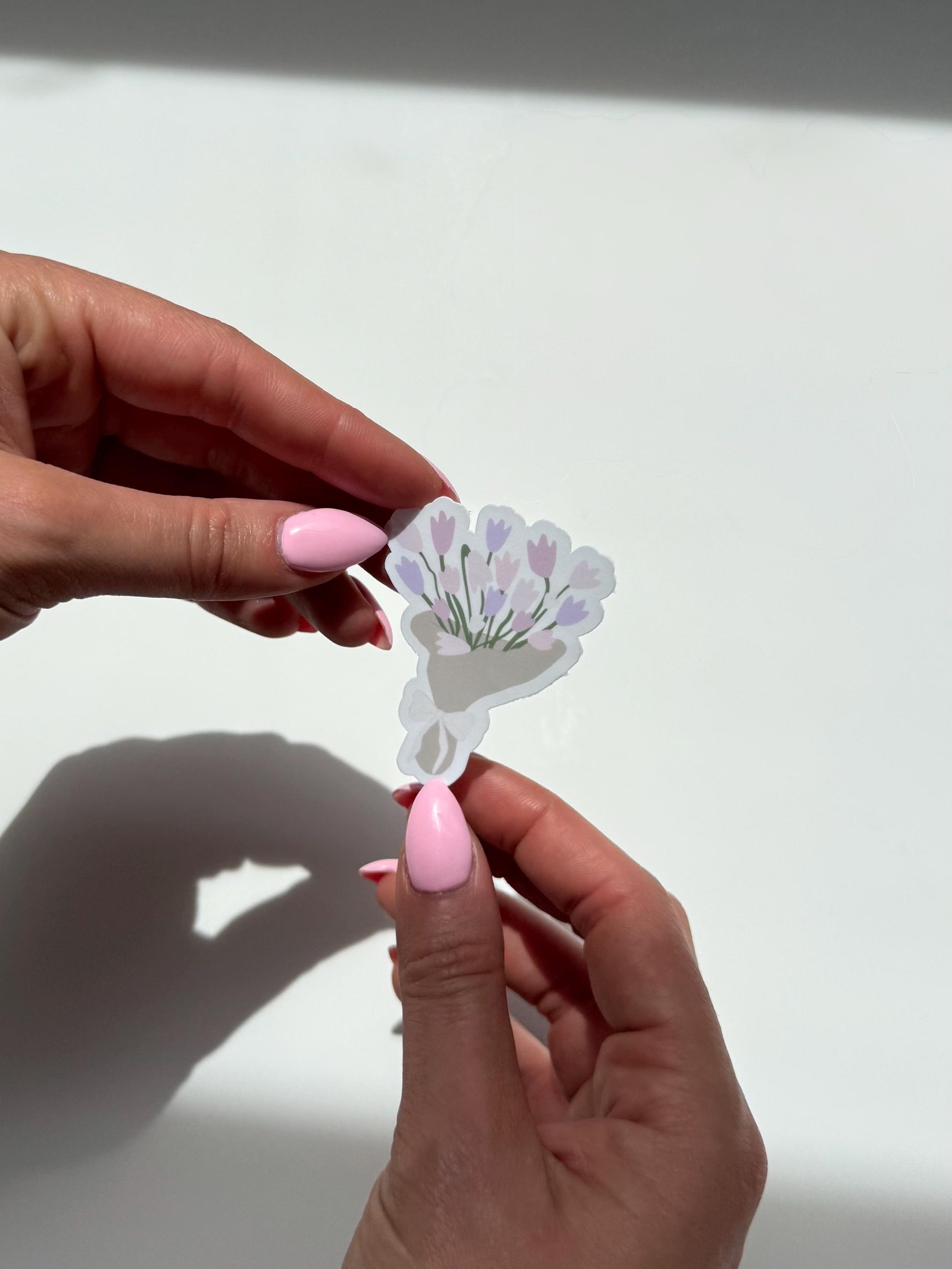 Pastel Tulip Bouquet Sticker