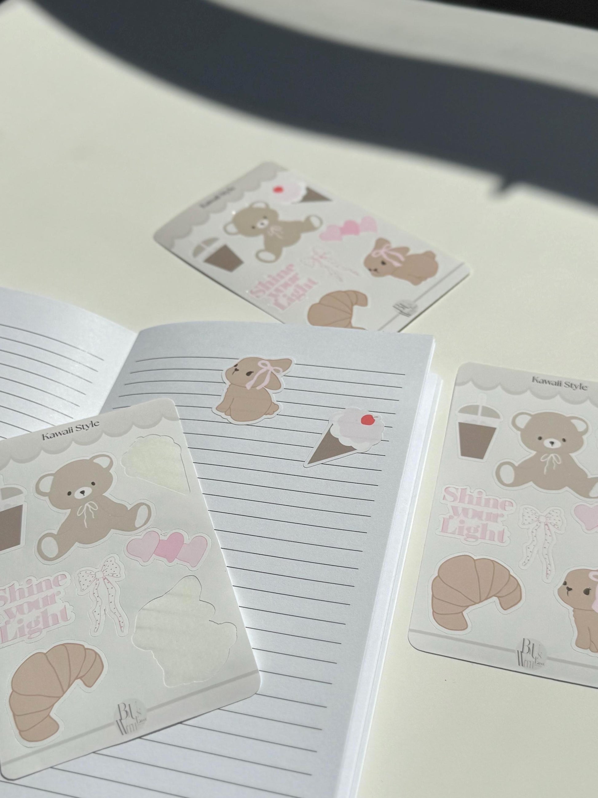 Kawaii Sticker Sheet for Teen Girls – Perfect for Journaling, Scrapbooking & Decorating!