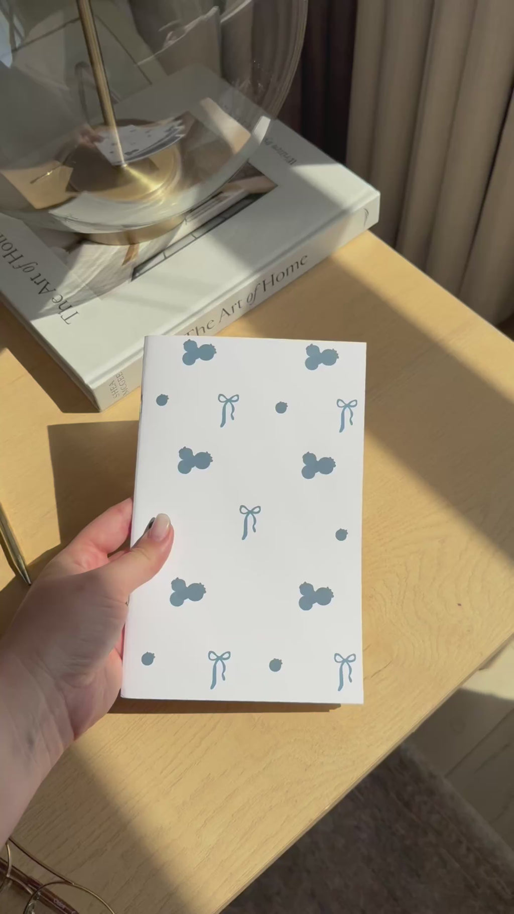 A5 Blueberry Bow Fruit Sketchbook