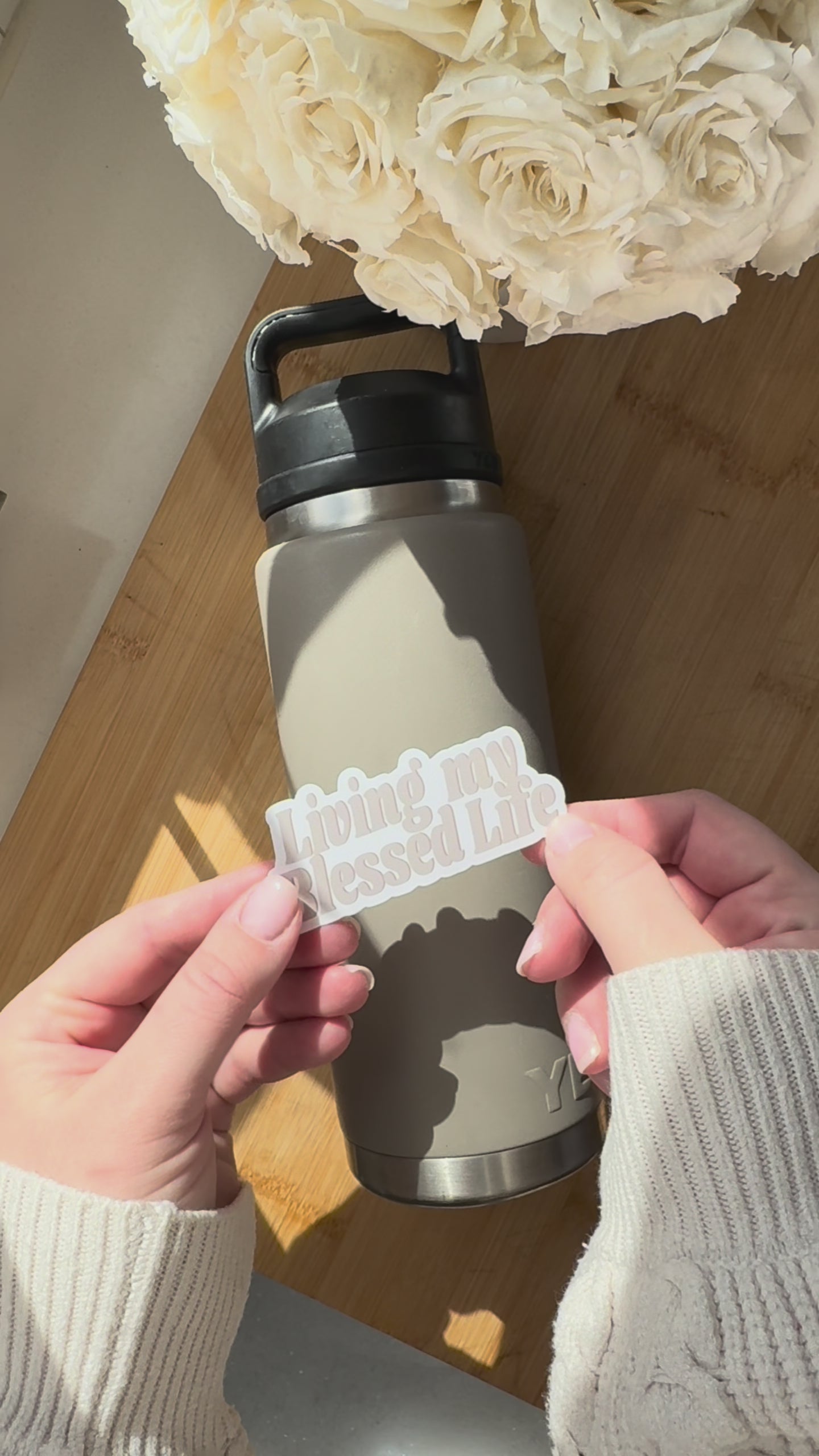 Living My Blessed Life - Sticker
