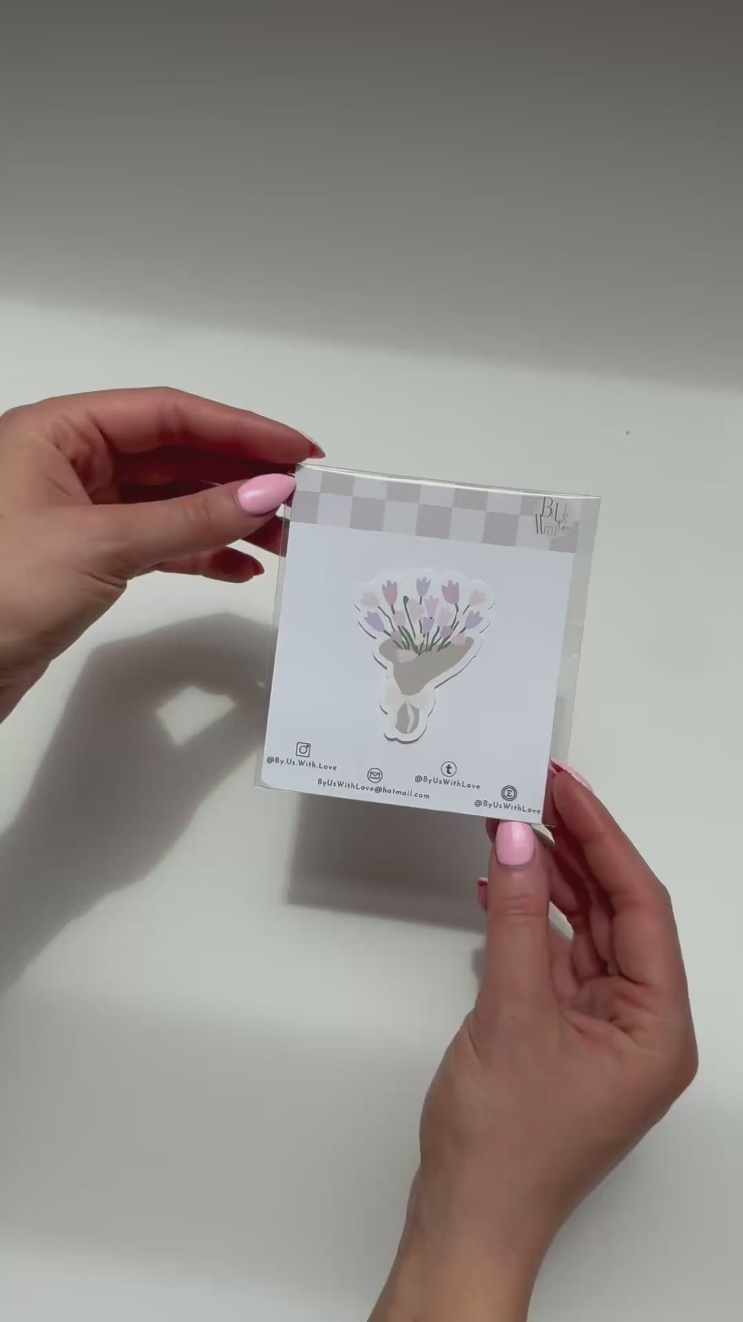 Pastel Tulip Bouquet Sticker