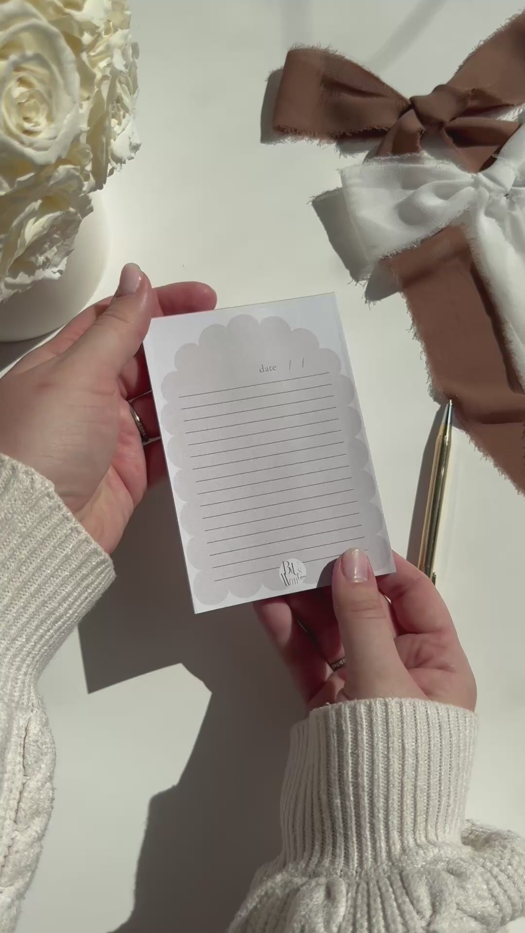 Scallop Arch Notepad
